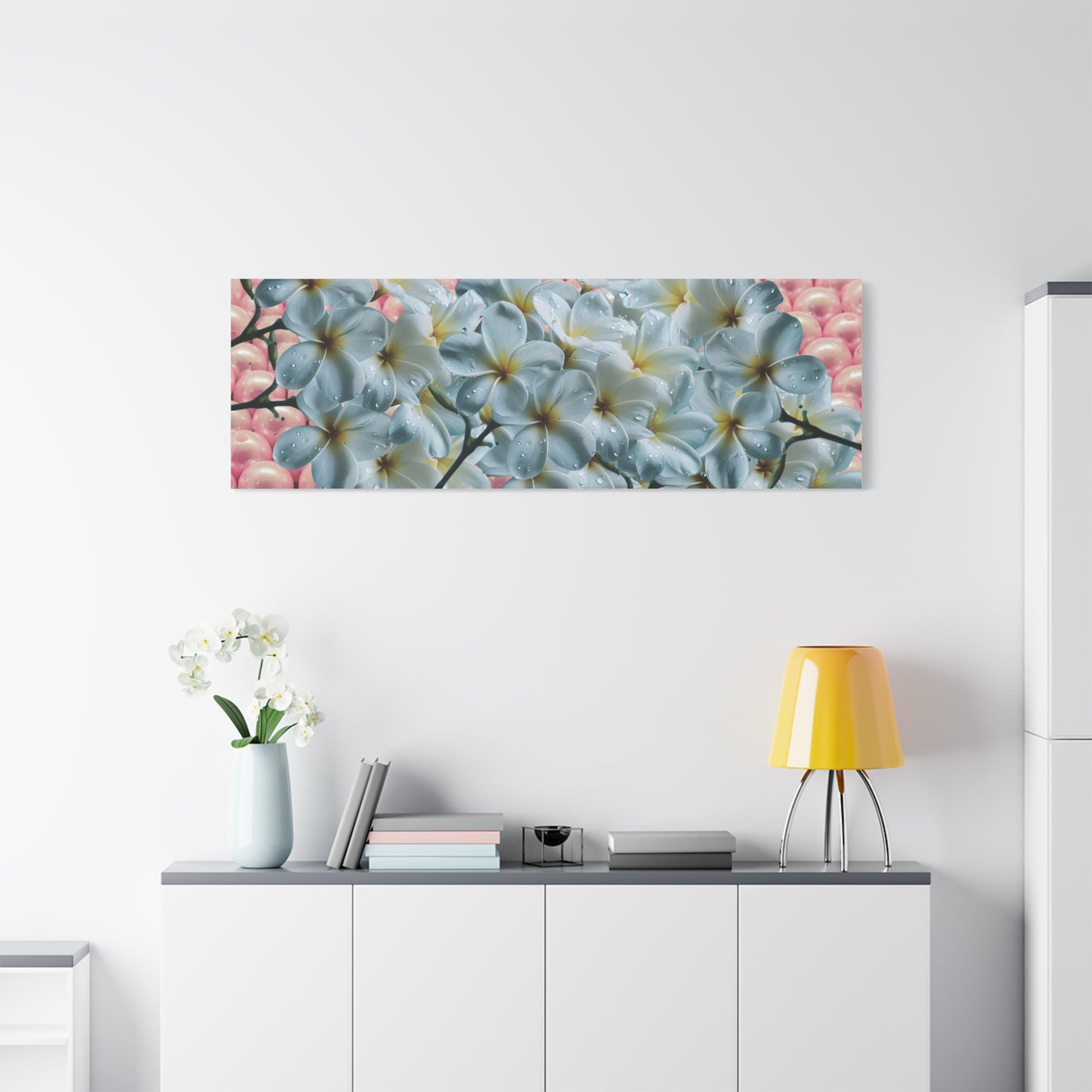 Floral Canvas Art Print - Elegant Home Decor, Botanical Wall Art, Gift for Her, Mother's Day Decoration, Vibrant Flower Artwork