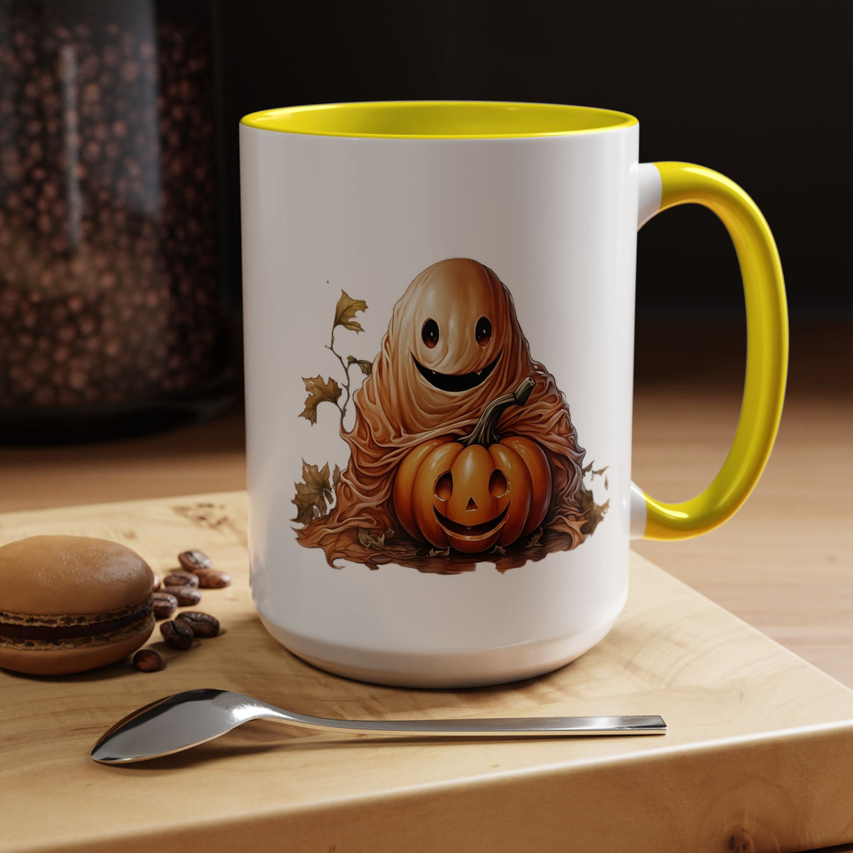 Whimsical Halloween Coffee Mug | Pumpkin-Inspired Drinkware, Cute Fall Decor, Gift for Pumpkin Lovers, Cozy Autumn Vibe