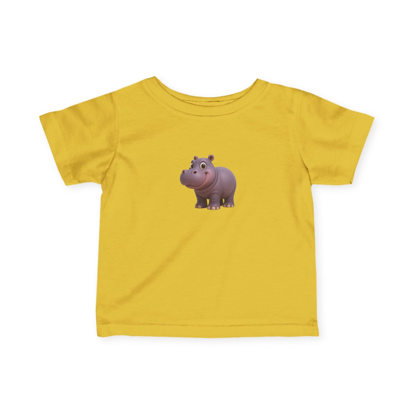 Cute Hippo Infant T-Shirt, Baby Birthday Gift, Toddler Apparel, Animal Lover Tee, Kids Casual Wear