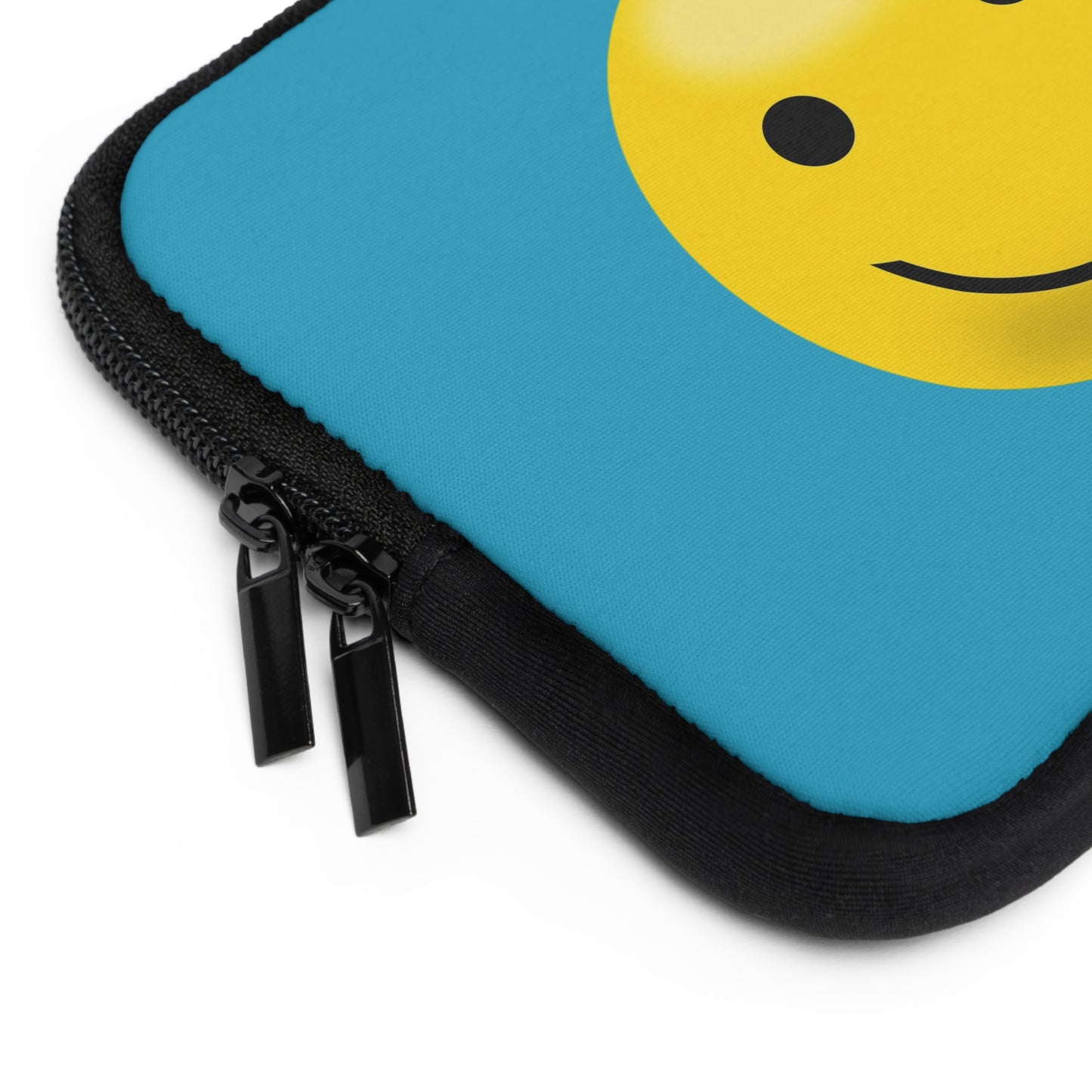 Smiley Face Laptop Sleeve | Cute Laptop Case, Tech Accessory, Gift for Students, Personalized Tech Sleeve, Vibrant Laptop Cover