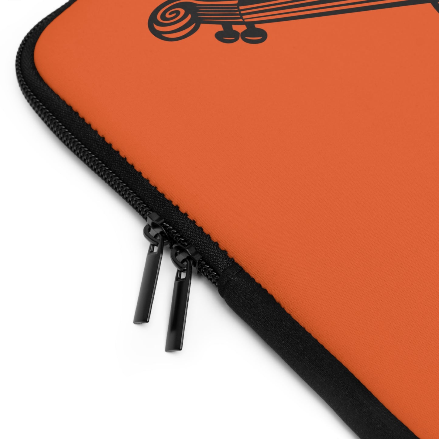 Violin Laptop Sleeve, Music Lover Gift, Orange Sleeve for Musicians, Stylish Tech Accessory, Perfect for School and Work