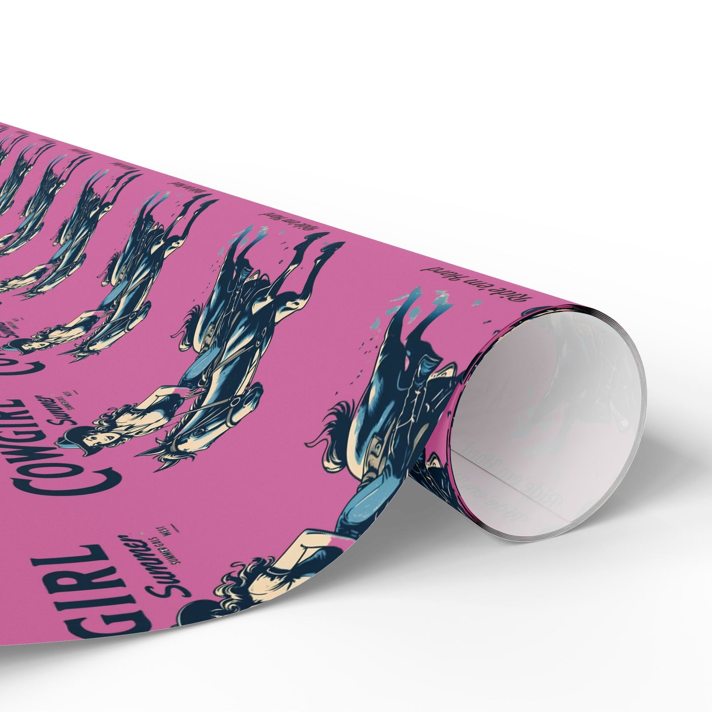 Cowgirl Wrapping Paper - Fun Gift Wrap for Birthdays, Western Theme Parties, Cowgirl Decor, Unique Gift Wrapping, Cute Cowgirl Print