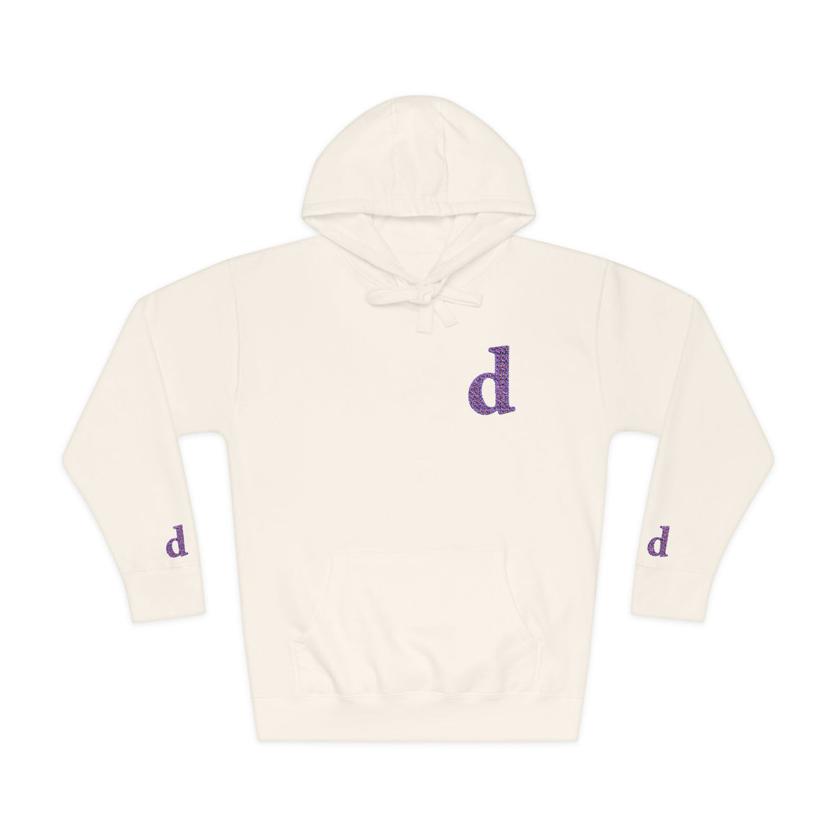 Floral Initial Unisex Fleece Hoodie | Cozy Casual Wear, Gifts for Her, Monogrammed Hooded Sweatshirt, Fall Fashion, Birthday Present