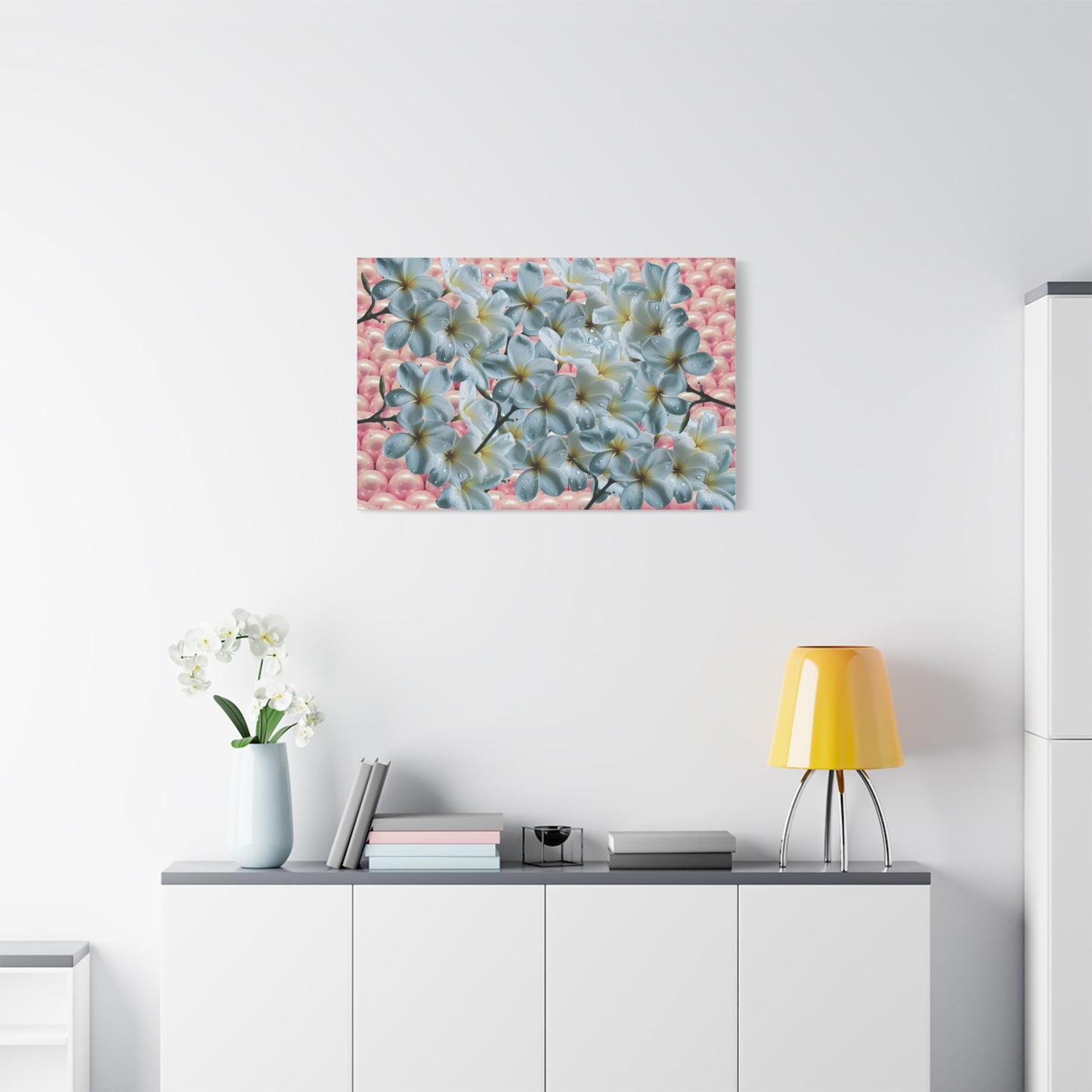 Floral Canvas Art Print - Elegant Home Decor, Botanical Wall Art, Gift for Her, Mother's Day Decoration, Vibrant Flower Artwork