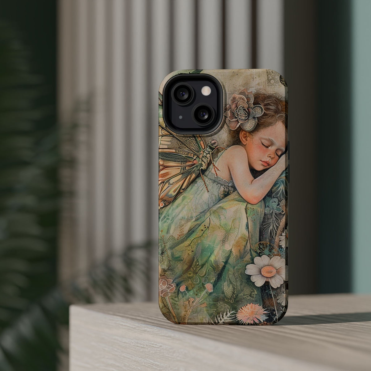 Fairy Sleeping Phone Case — Magnetic Impact-Resistant iPhone Cover