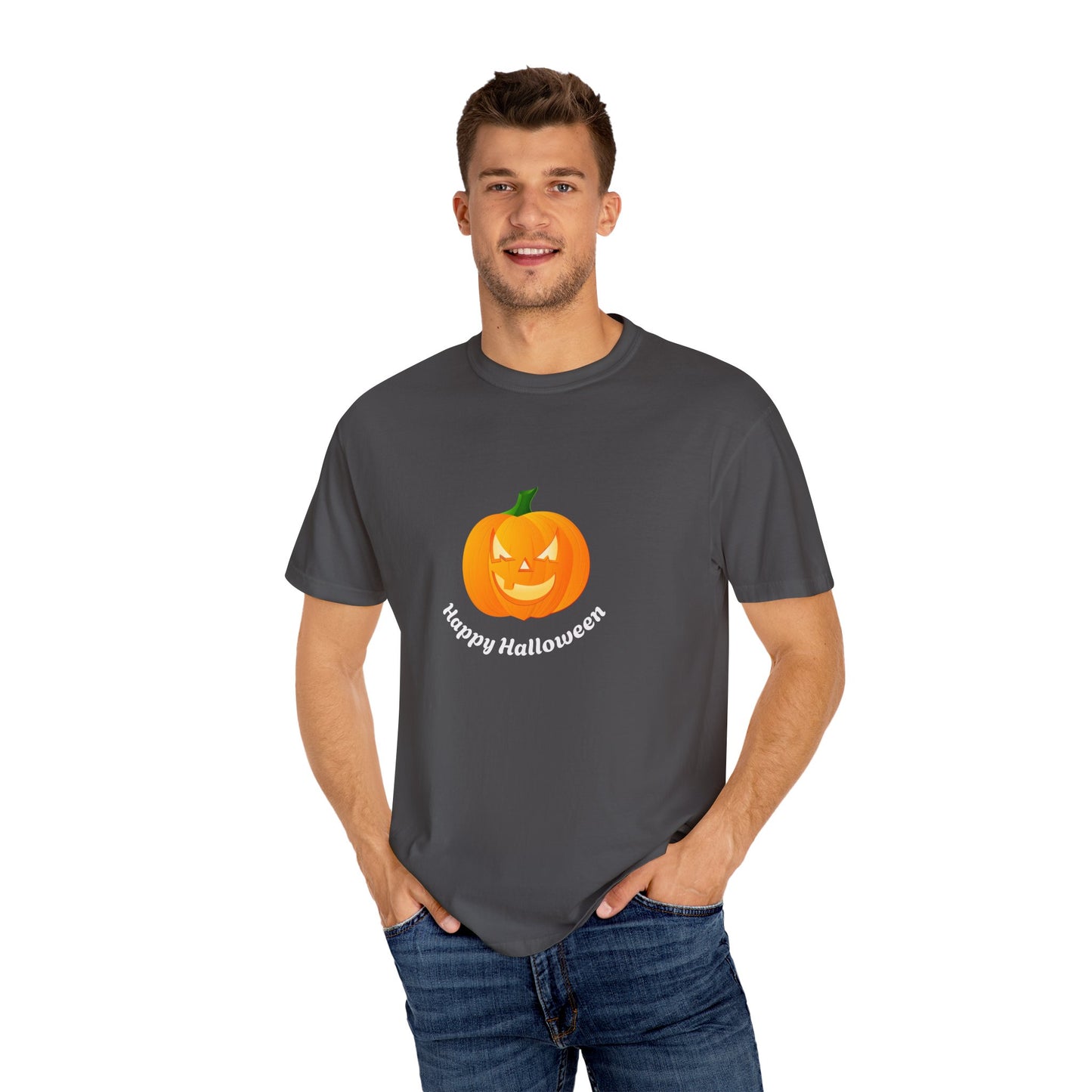 Halloween Pumpkin T-Shirt, Unisex Fall Shirt, Spooky Tee, Autumn Casual Wear, Trick or Treat Costume