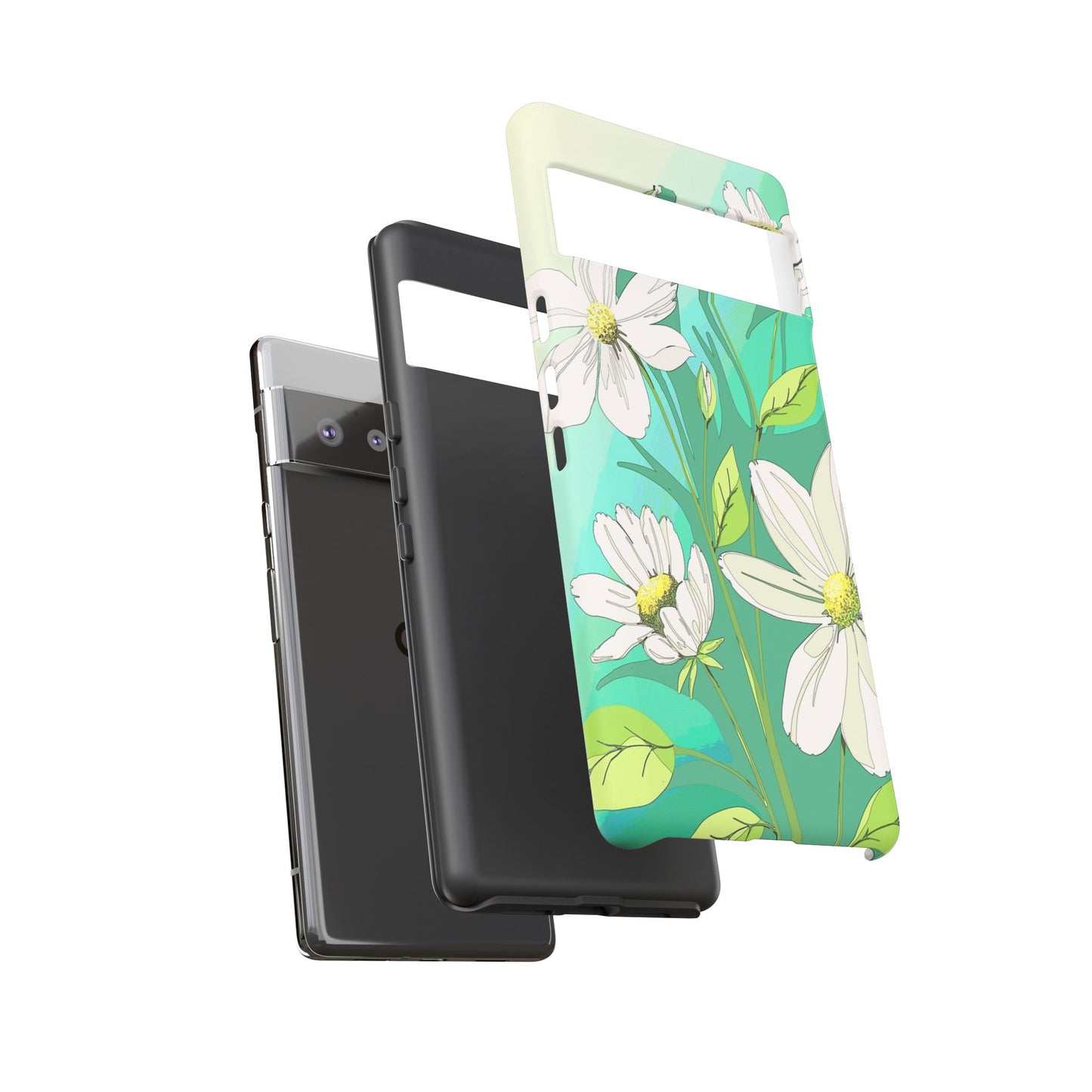 Floral Phone Case, Tough Cases, Flower Design, Nature Inspired, Eco-Friendly Cover, Unique Gift for Her, Spring Accessories