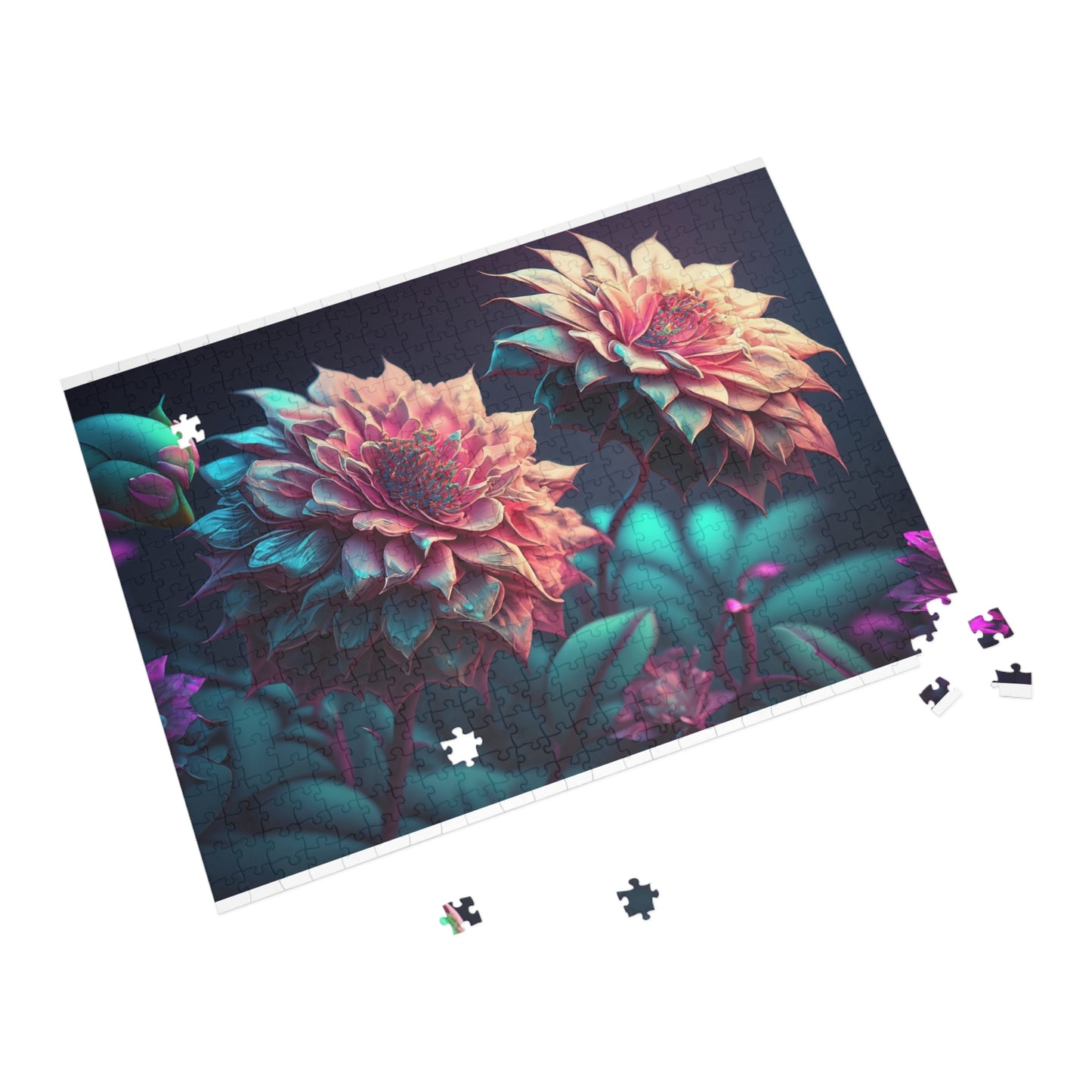 Floral Art Jigsaw Puzzle - 96 to 1000 Pieces, Home Decor, Family Fun, Gift for Puzzle Lovers, Flower Artwork, Relaxation Activity