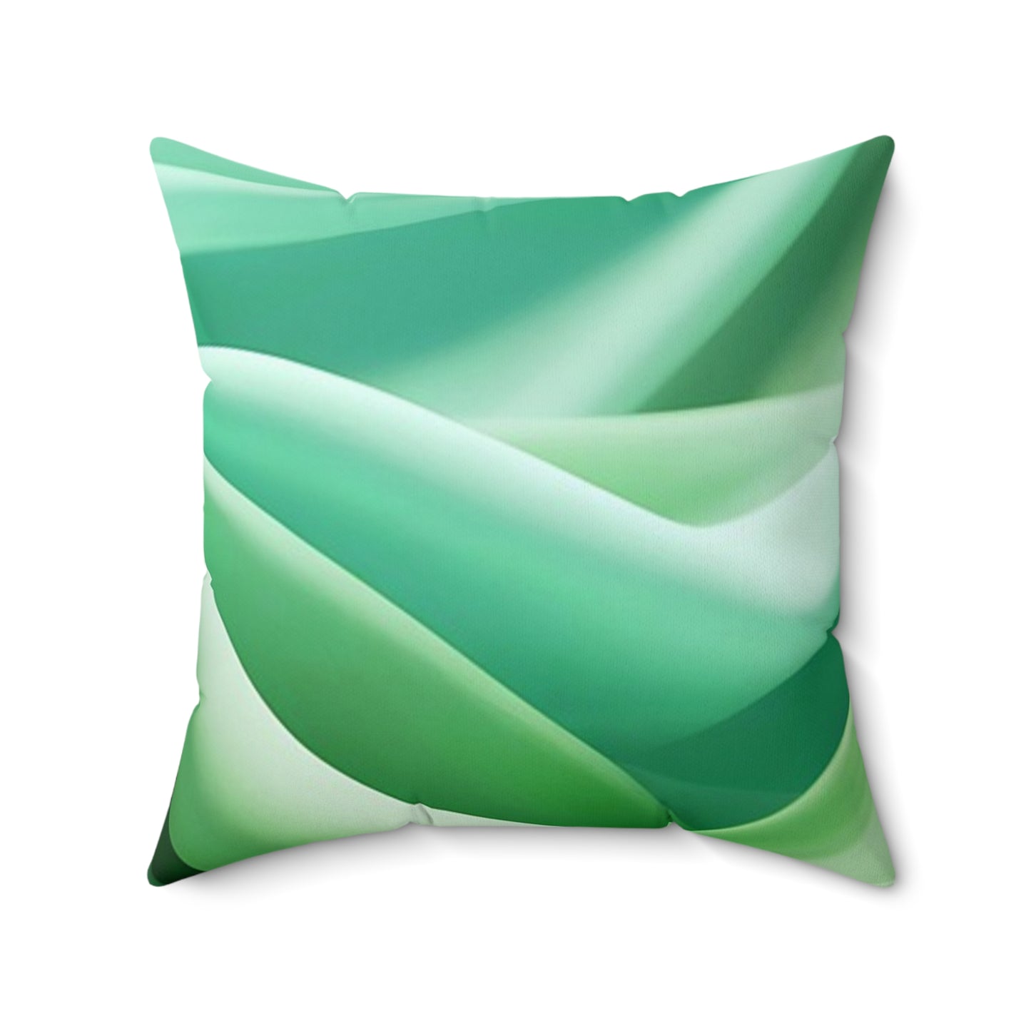 Tranquil Green Wave Pillow, Decorative Throw Pillow, Modern Home Decor, Cozy Cushion, Living Room Accent, Comfort Gift