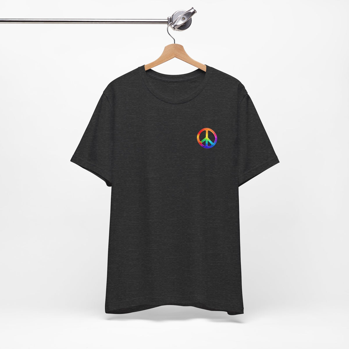 Peace Sign Tie-Dye Tee — Rainbow Hippie Peace Symbol T-Shirt