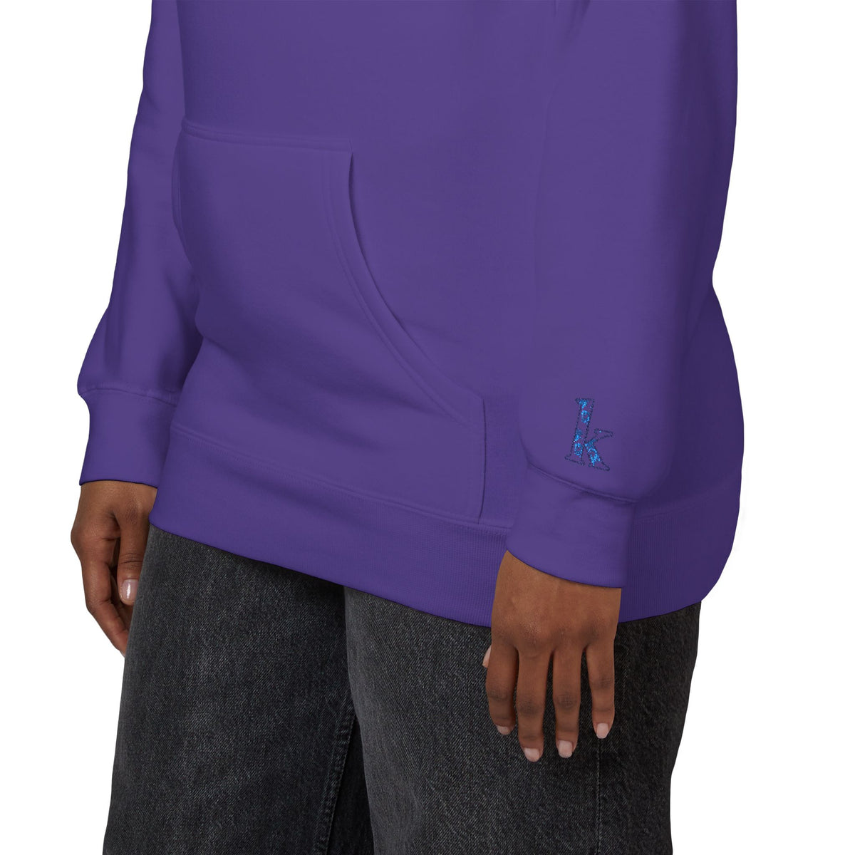 Cozy Floral Monogram Fleece Hoodie for Unisex - Perfect Gift for Birthdays, Valentine’s Day, Casual Wear, Adventure