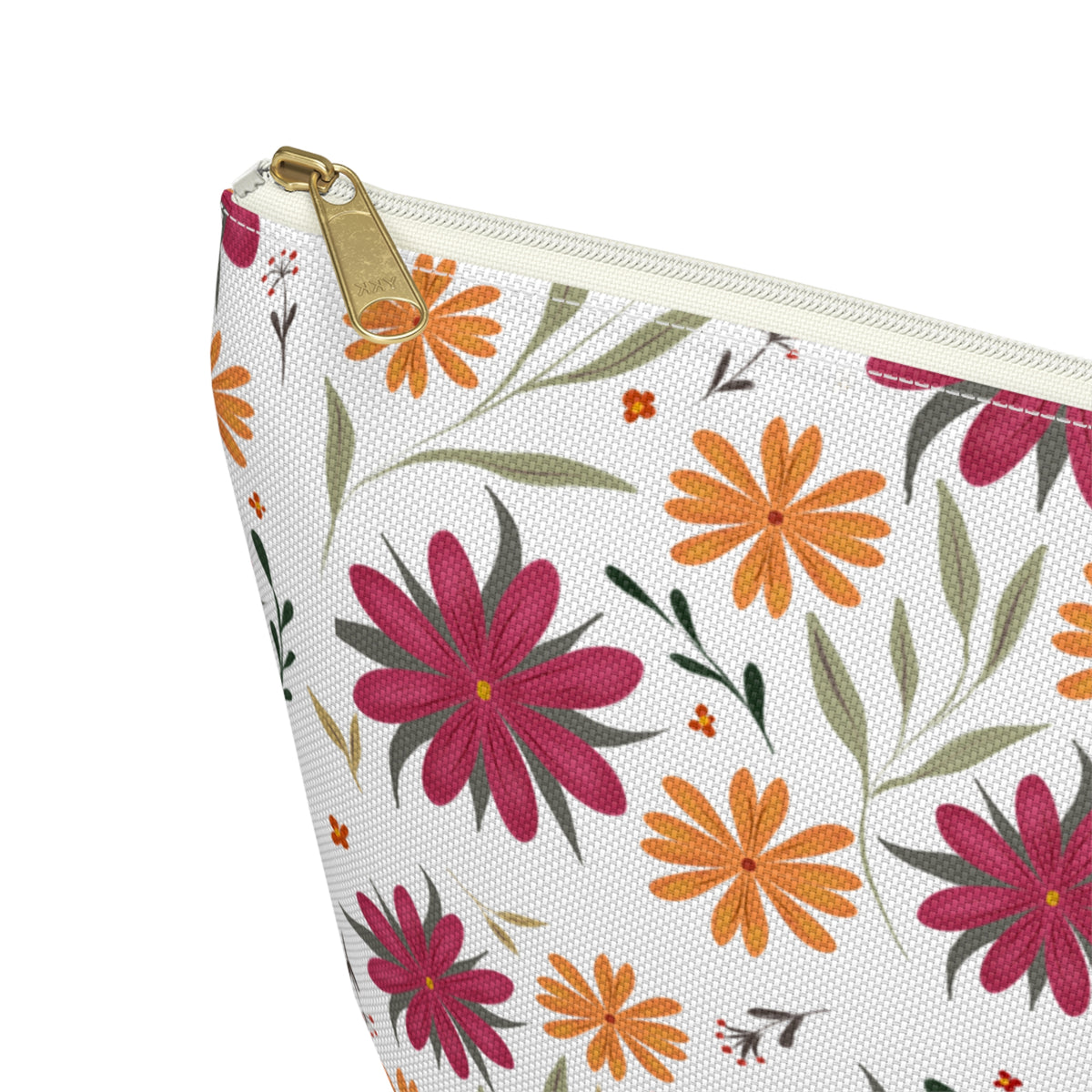 Floral Accessory Pouch - Ideal Travel Makeup Bag, Toiletry Organizer, Gift for Her, Eco-Friendly, Everyday Essentials