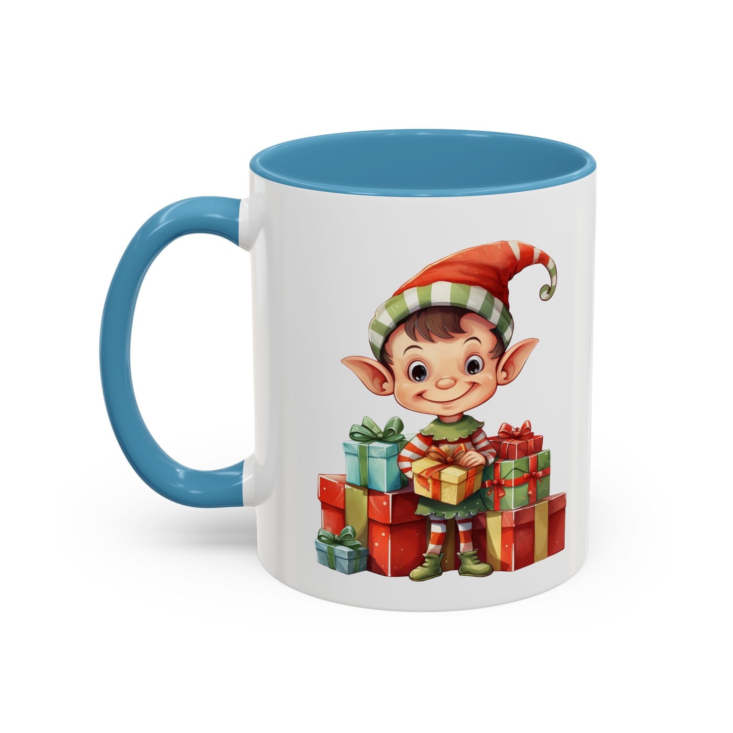 Holiday Elf Coffee Mug - Festive Gift Mug, Christmas Decor, Cute Elf Mug, Coffee Lover Gift, Winter Holiday Drinkware