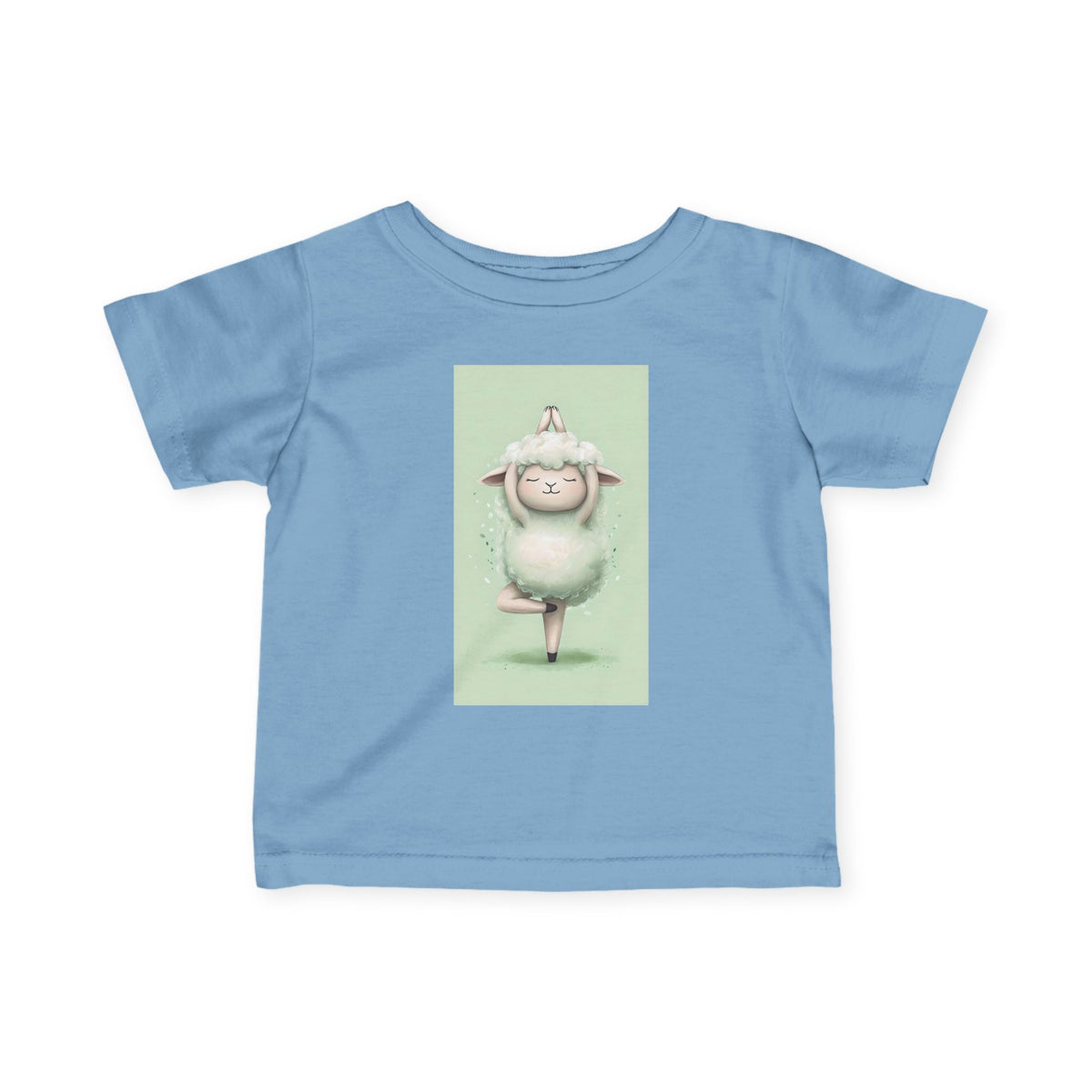 Infant Tee — Cute Ballet Sheep Baby Shirt ("Little Ballerina" Design)
