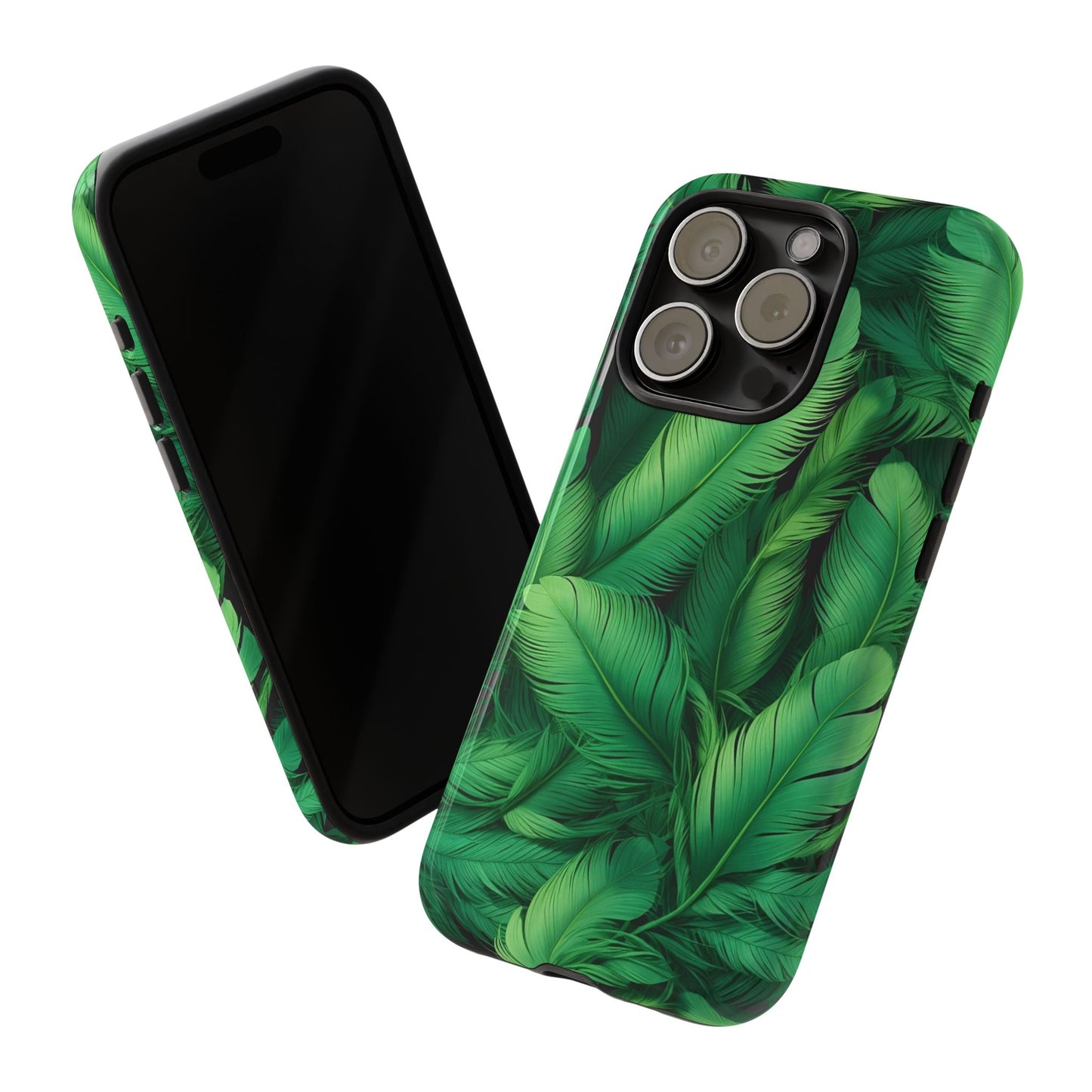 Tough Cases - Tropical Leaf Phone Case, Nature-inspired, Phone Accessory, Gift for Her, Jungle Theme, Eco-Friendly