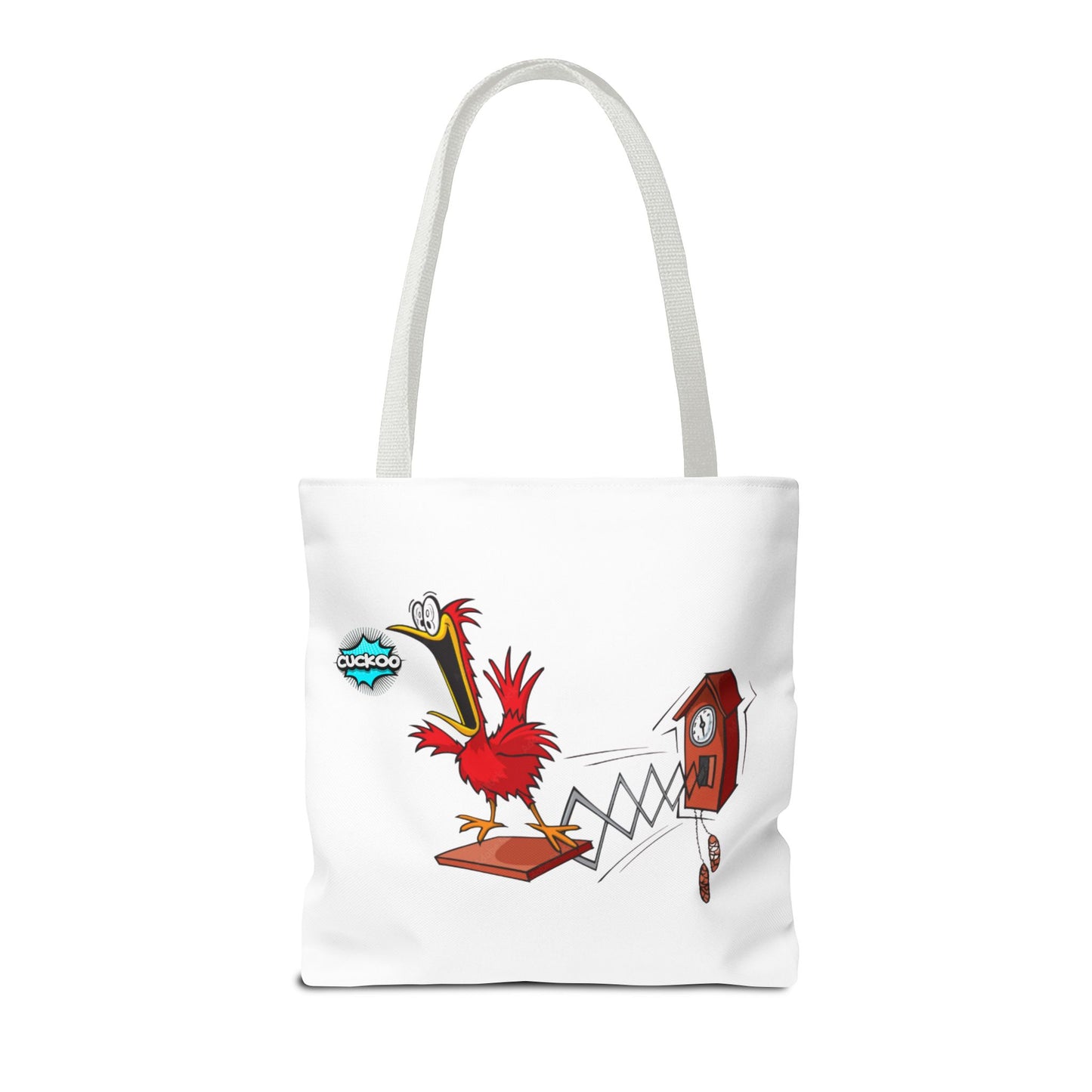Quirky Cartoon Tote Bag, Funny Gift, Bird Lover's Bag, Everyday Use, Shopping