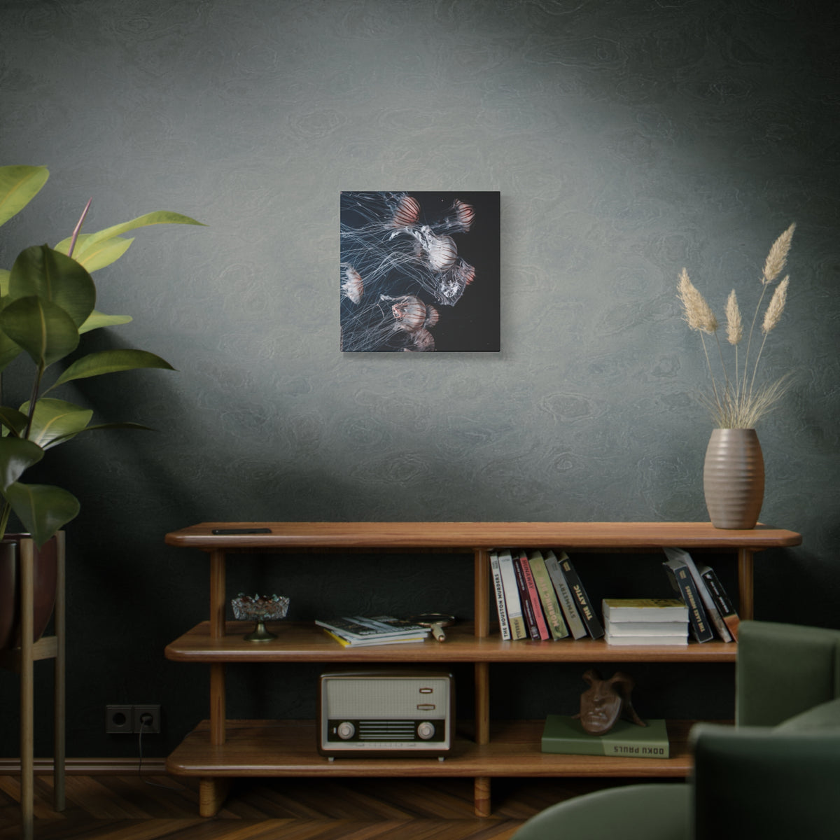 Jellyfish Swarm Matte Stretched Canvas