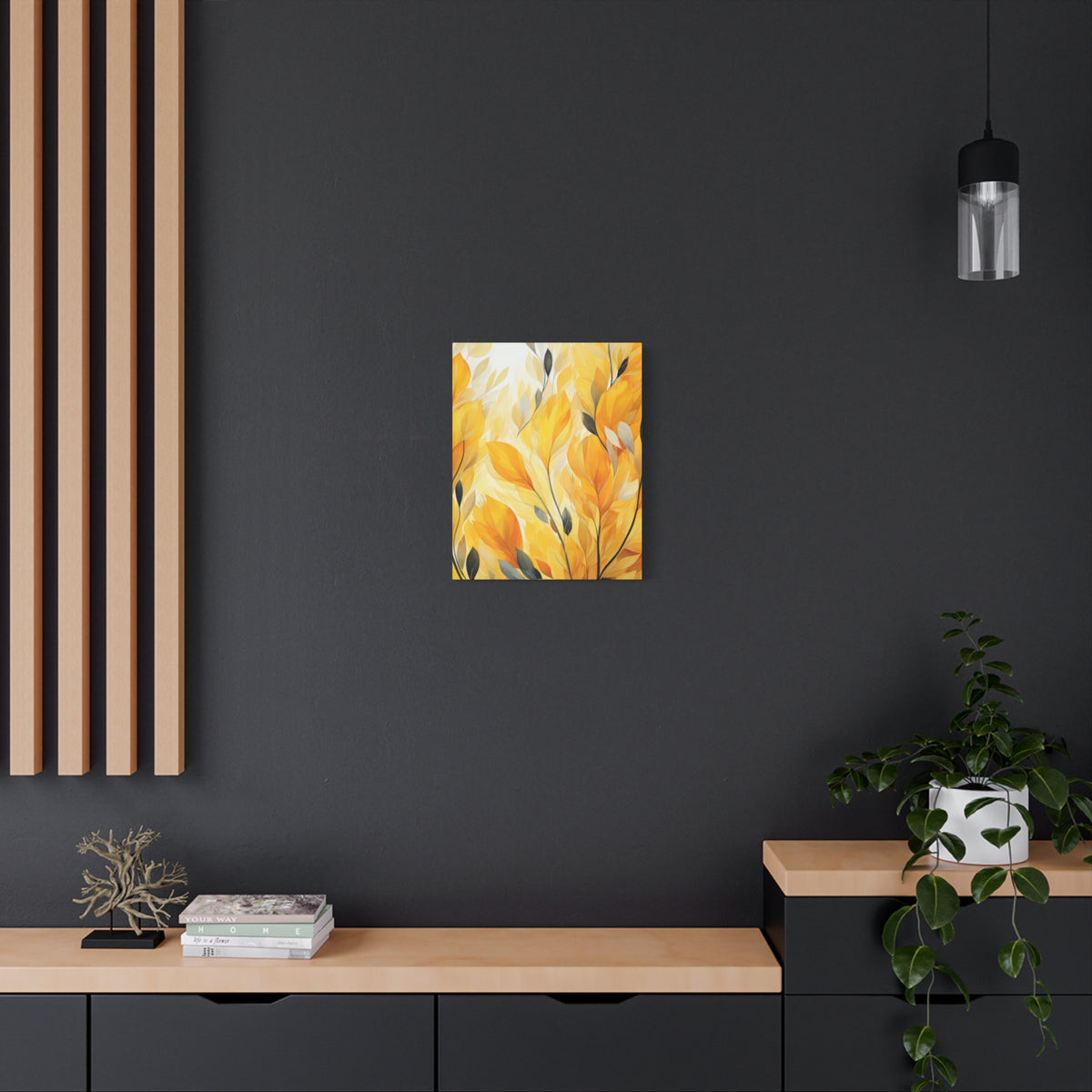 Gorgeous Yellow Matte Canvas Art Print, Stretched, 1.25"