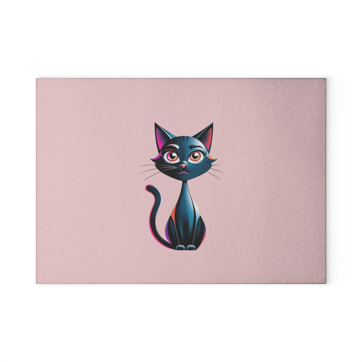 Charming Cat Glass Cutting Board - Cute Cat Kitchen Decor, Pet Lover Gift, Unique Housewarming Present, Cat Mom Essential