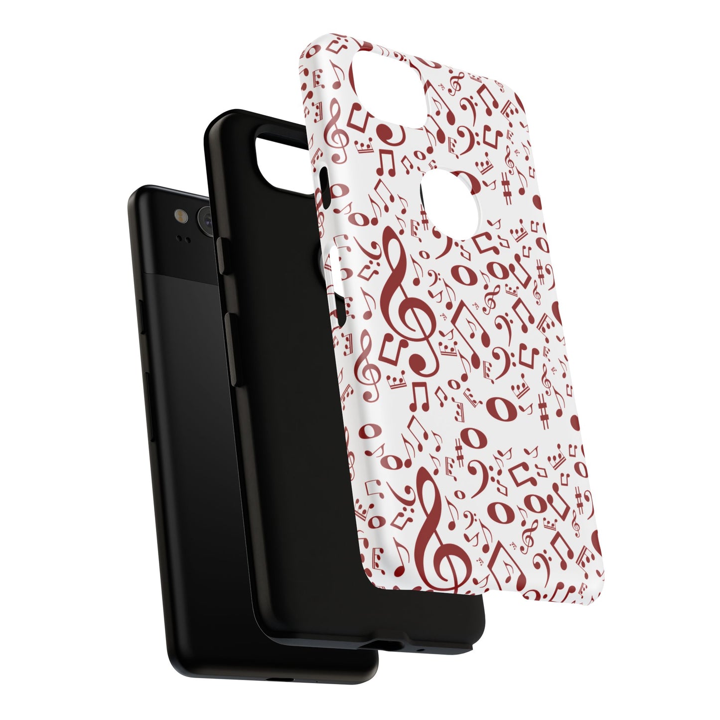 Musical Note Phone Case, Tough iPhone Cover, Gift for Musicians, Customizable, Music Lover's Accessory, Durable Phone Protection