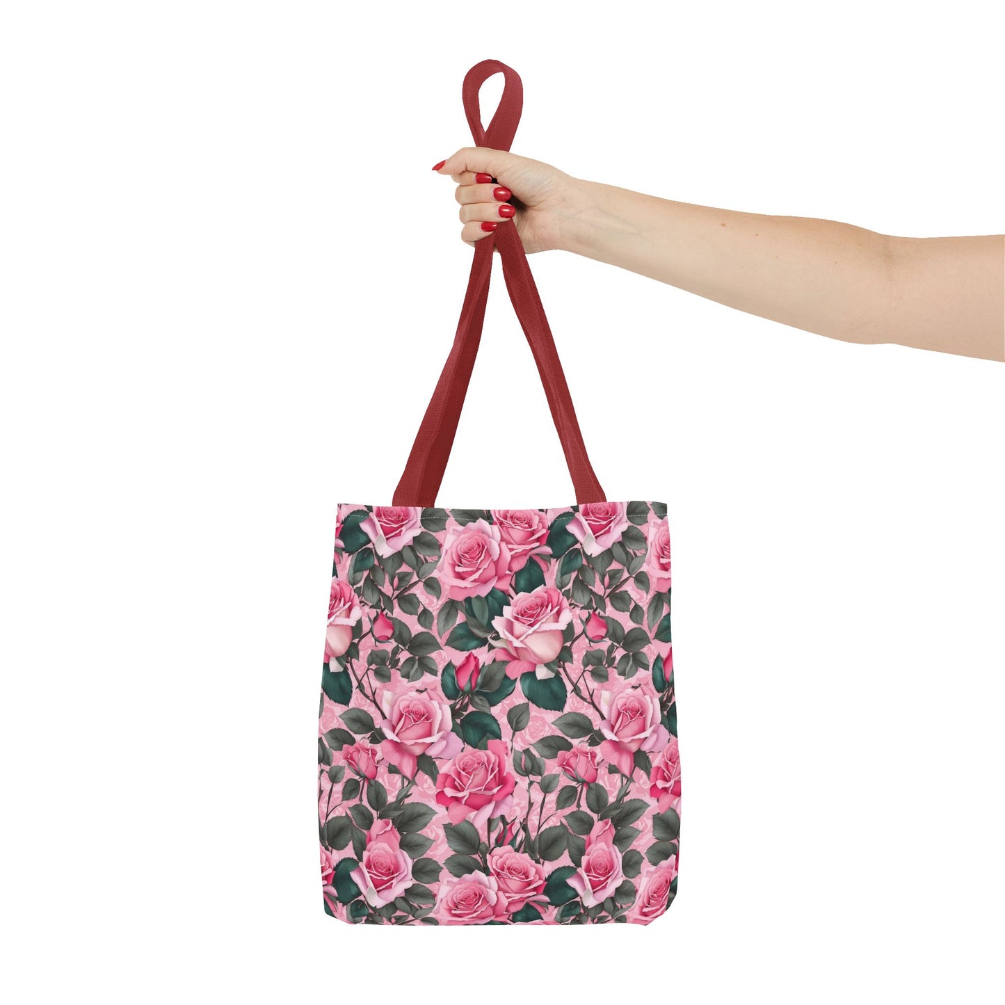 Pretty Pink Floral Tote Bag, Stylish Reusable Bag, Shopping Tote, Gift for Her, Eco-Friendly, Mother's Day Gift
