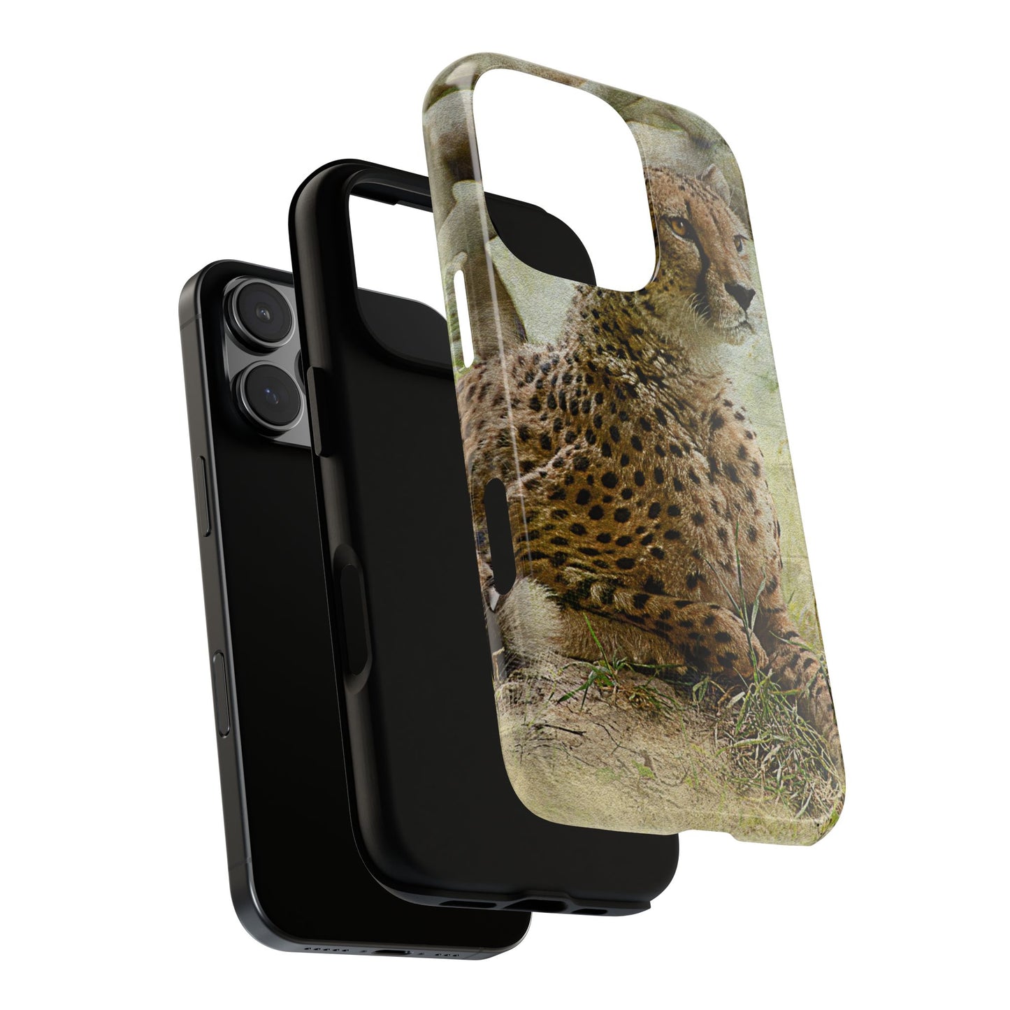 Cheetah Phone Case, Tough Cases, Animal Lover Gift, Wildlife Protection, Eco-Friendly Mobile Cover, Unique Phone Accessory