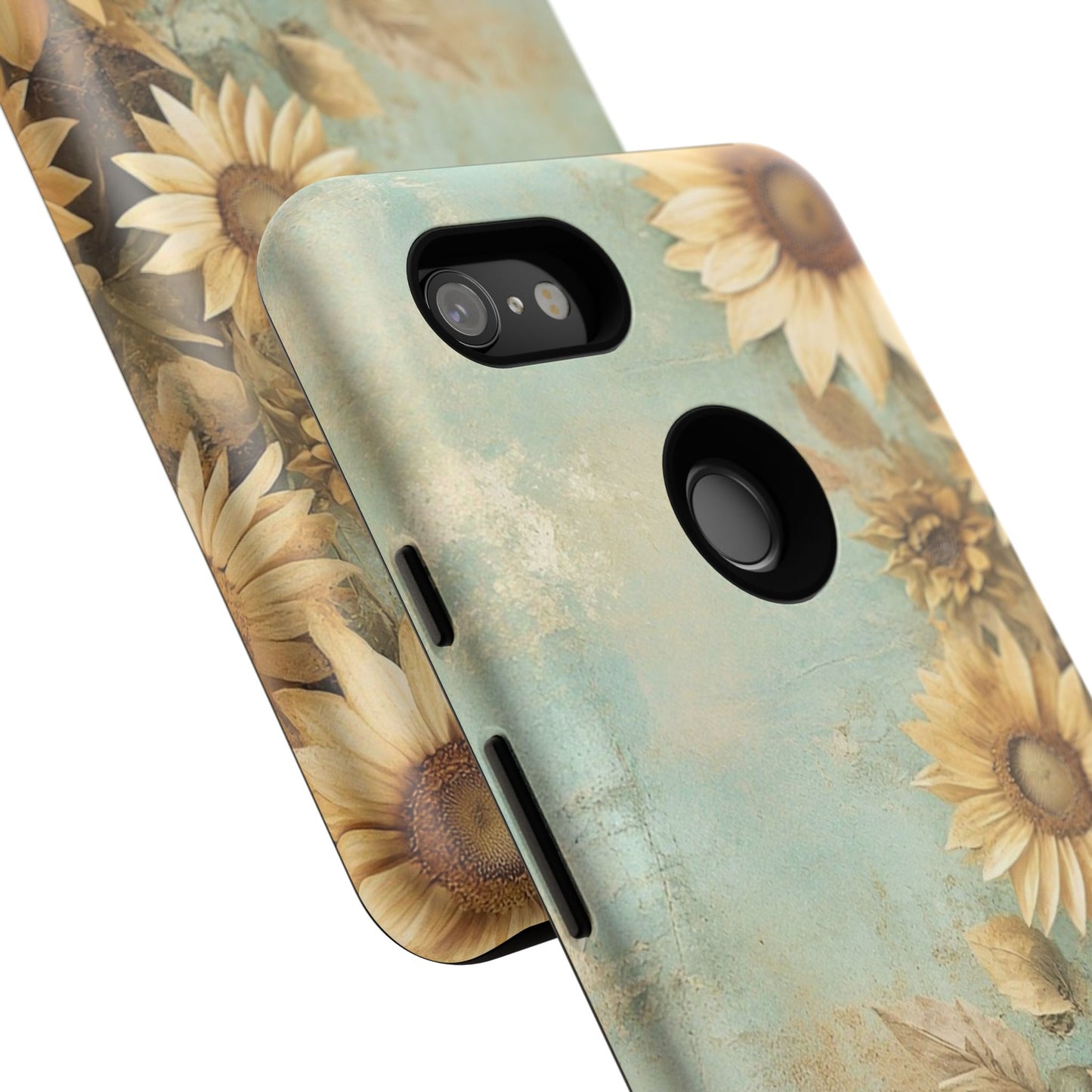 Sunflower Phone Case, Tough Shell Floral Cover, Nature Inspired Gift, Durable Protective Case, Perfect for Spring and Summer