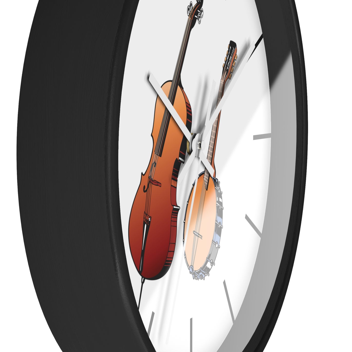 Musical Instruments Wall Clock, Rustic Home Decor, Gift for Musicians, Unique Wall Art, Music Lover's Decoration