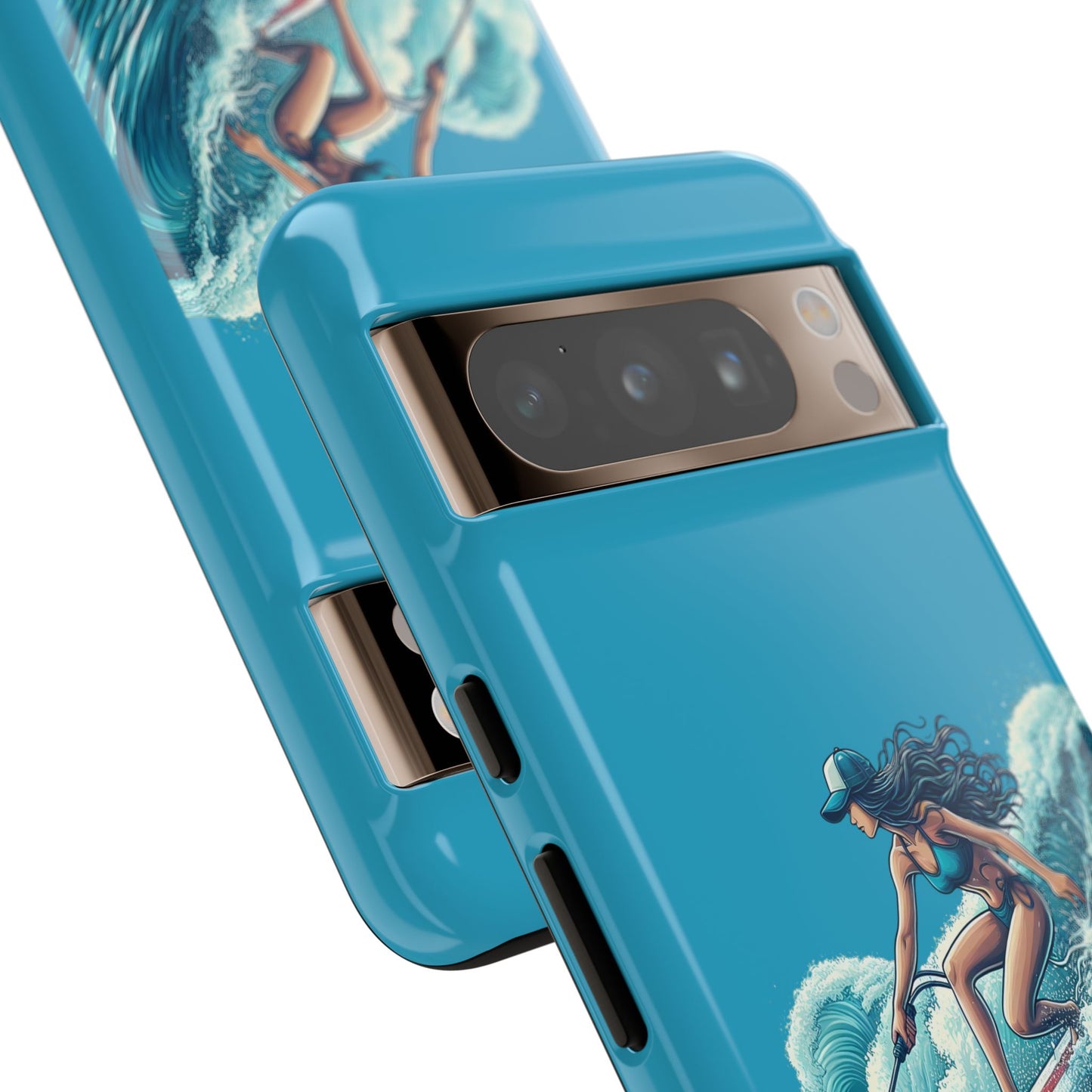 Surfing Phone Case, Coastal Vibes Phone Cover, Tough Cases for Beach Lovers, Ocean Art Phone Accessories, Summer Gift Idea