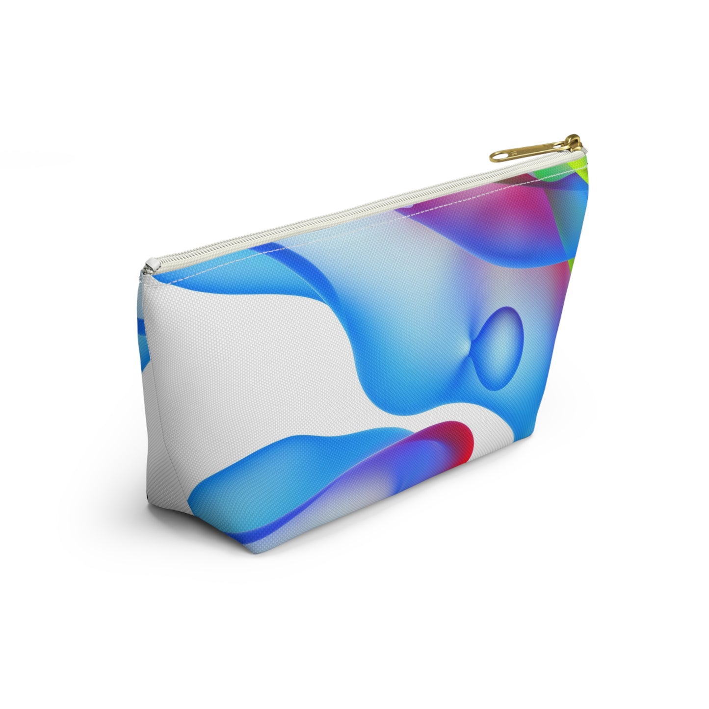 Vibrant Accessory Pouch, Colorful Makeup Bag, Artistic Travel Organizer, Fun Gift for Her, Modern Design Pouch