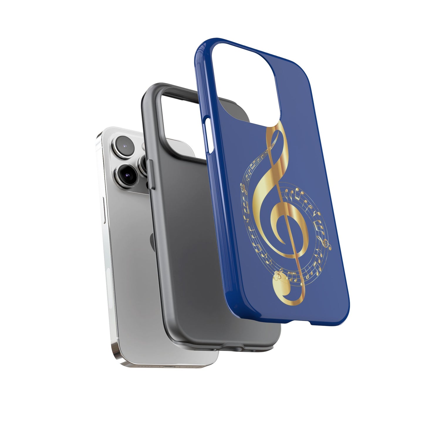 Tough Cases Blue and Gold Musical Note