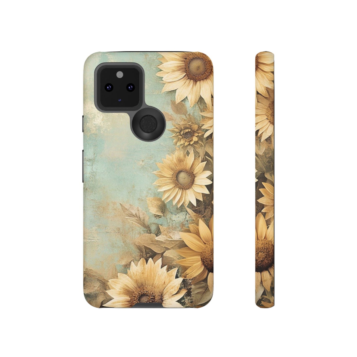 Sunflower Phone Case, Tough Shell Floral Cover, Nature Inspired Gift, Durable Protective Case, Perfect for Spring and Summer