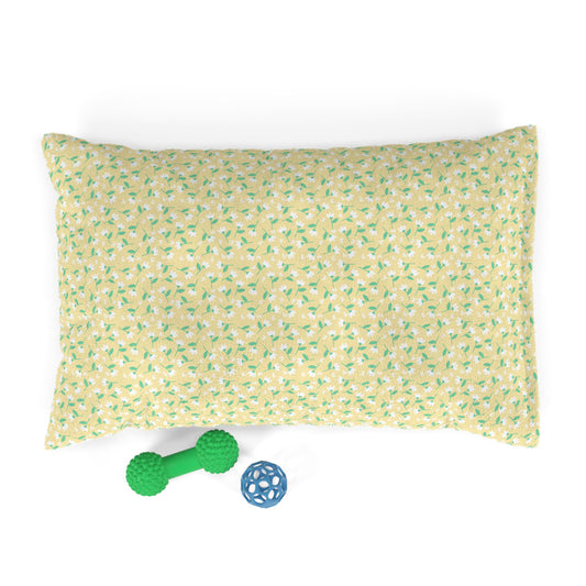 Cozy Floral Pet Bed for Small Dogs and Cats, Comfortable Pet Cushion, Spring Decor, Perfect Gift for Pet Lovers, Machine Washable