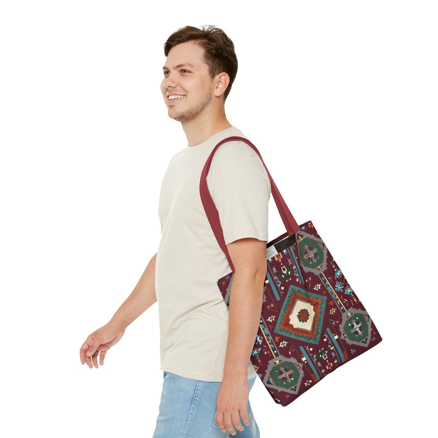 Bohemian Tote Bag, Stylish Reusable Shopping Bag
