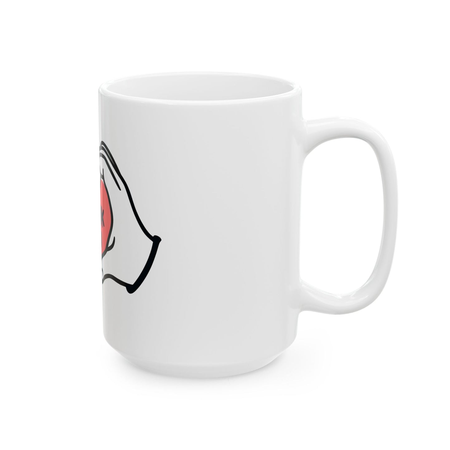 Thank You Heart Ceramic Mug — Appreciation Gift Coffee Cup (11oz & 15oz)