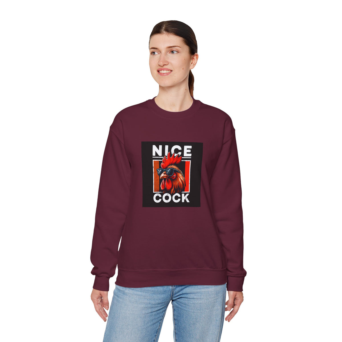 Nice Cock Rooster Crewneck Sweatshirt
