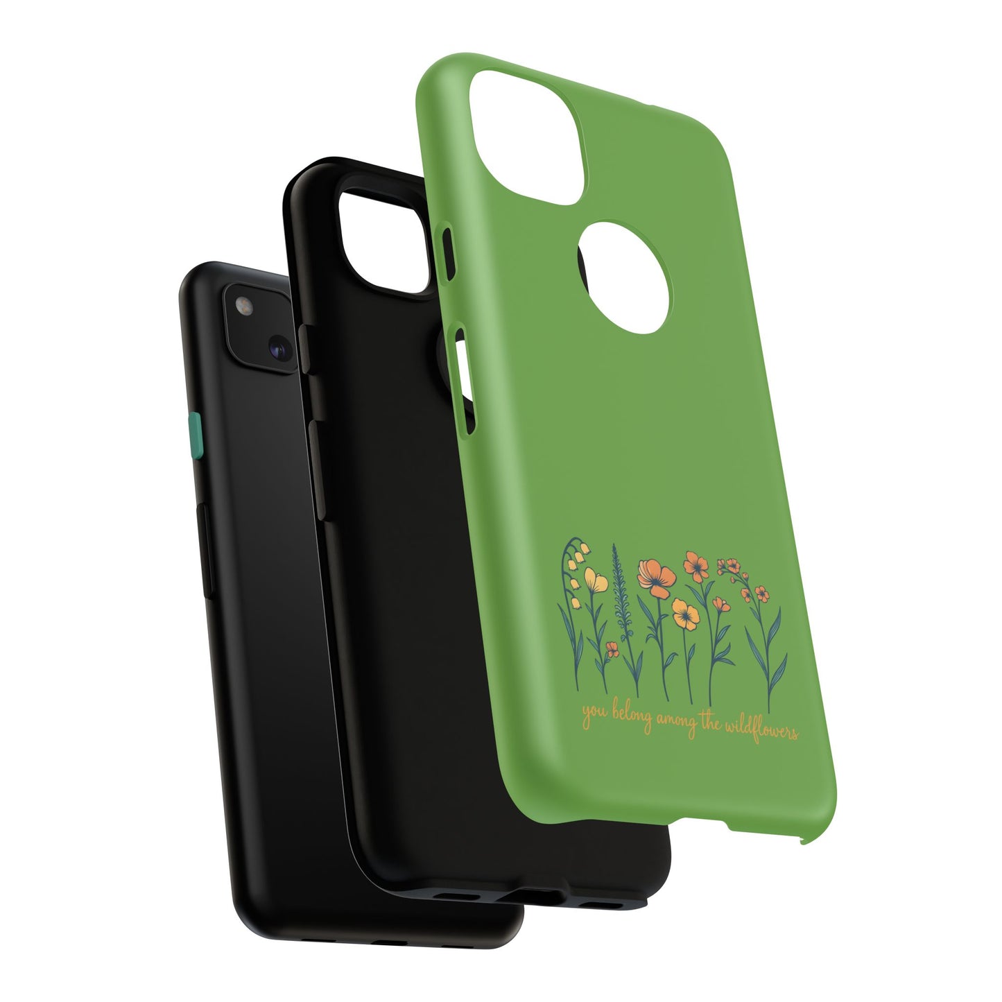 Floral Phone Case - You Belong Among the Wildflowers, Botanical Gift, Eco-Friendly Phone Accessory, Nature Lover Statement