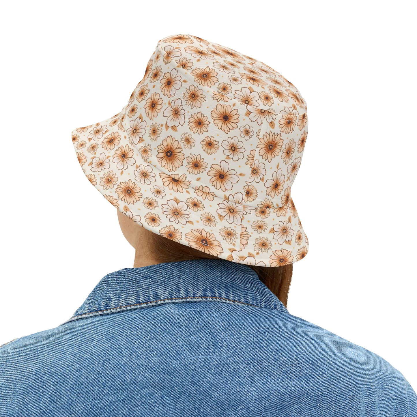 Floral Bucket Hat - Boho Sun Hat, Summer Accessories, Festival Fashion, Mothers Day Gift, Outdoor Style