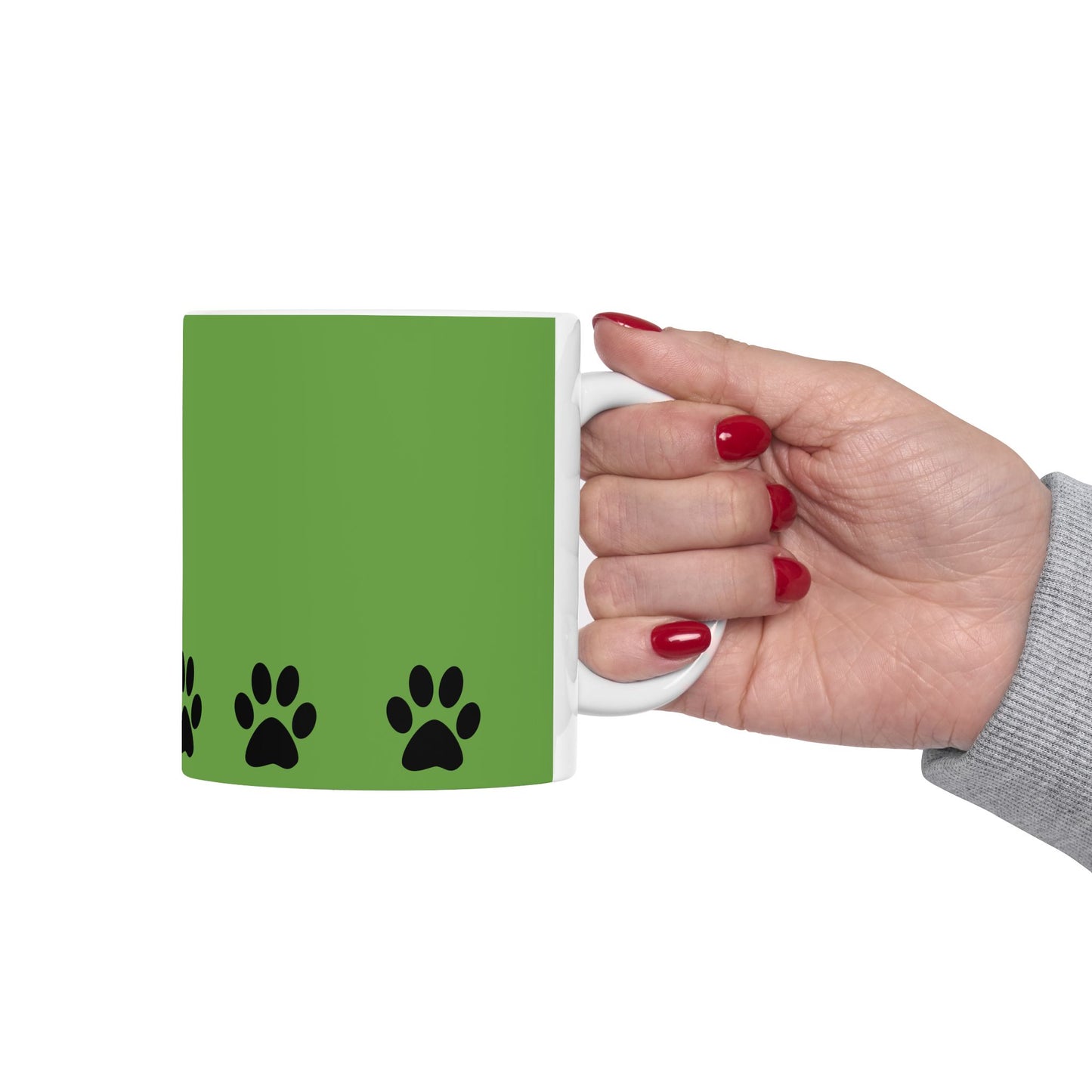 Paw Print Ceramic Mug - Ideal for Pet Lovers, Dog Owners, Animal Enthusiasts, Gift for Pet Birthdays, Cozy Coffee Moments, Kitchen Decor