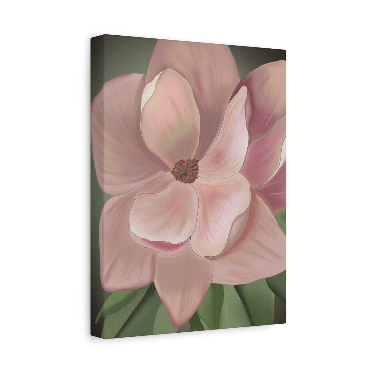 Matte Canvas, Stretched, 1.25" Pink Flowers