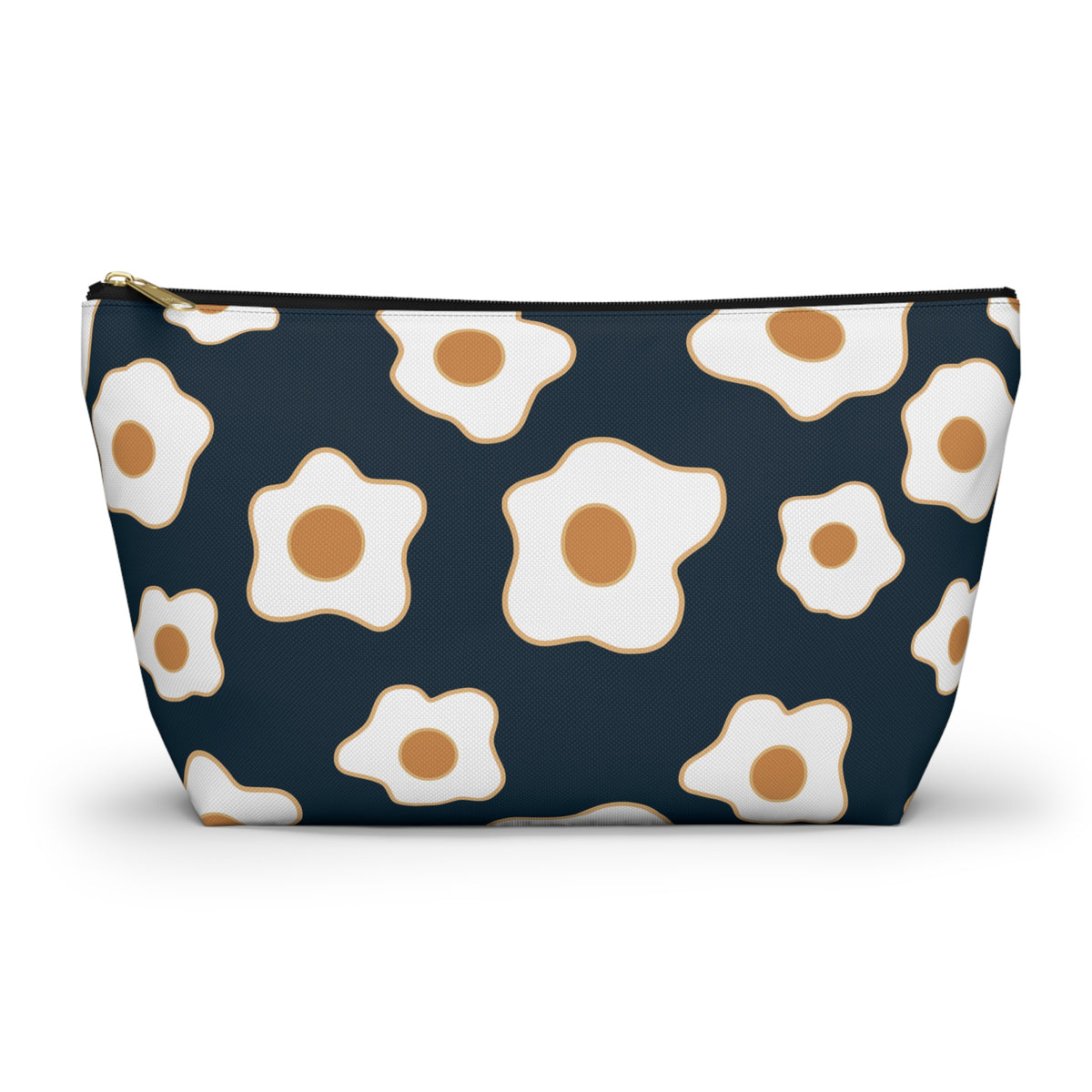 Egg Pattern Accessory Pouch | Cute Makeup Bag, Travel Organizer, Gift for Her, Egg Lover, Fun Pouch, Floral Cosmetic Bag