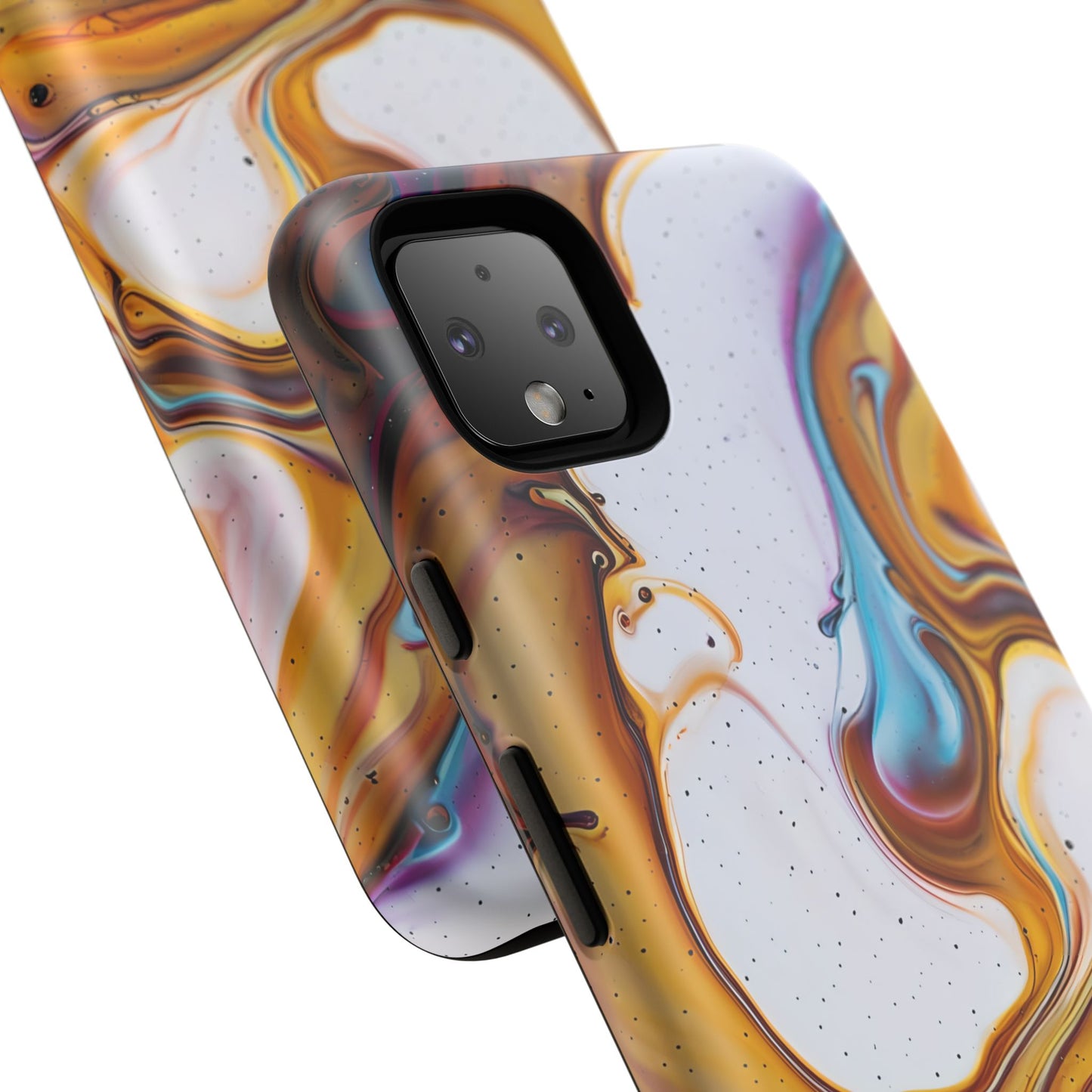 Artistic Phone Case, Tough Cases with Colorful Marble Design