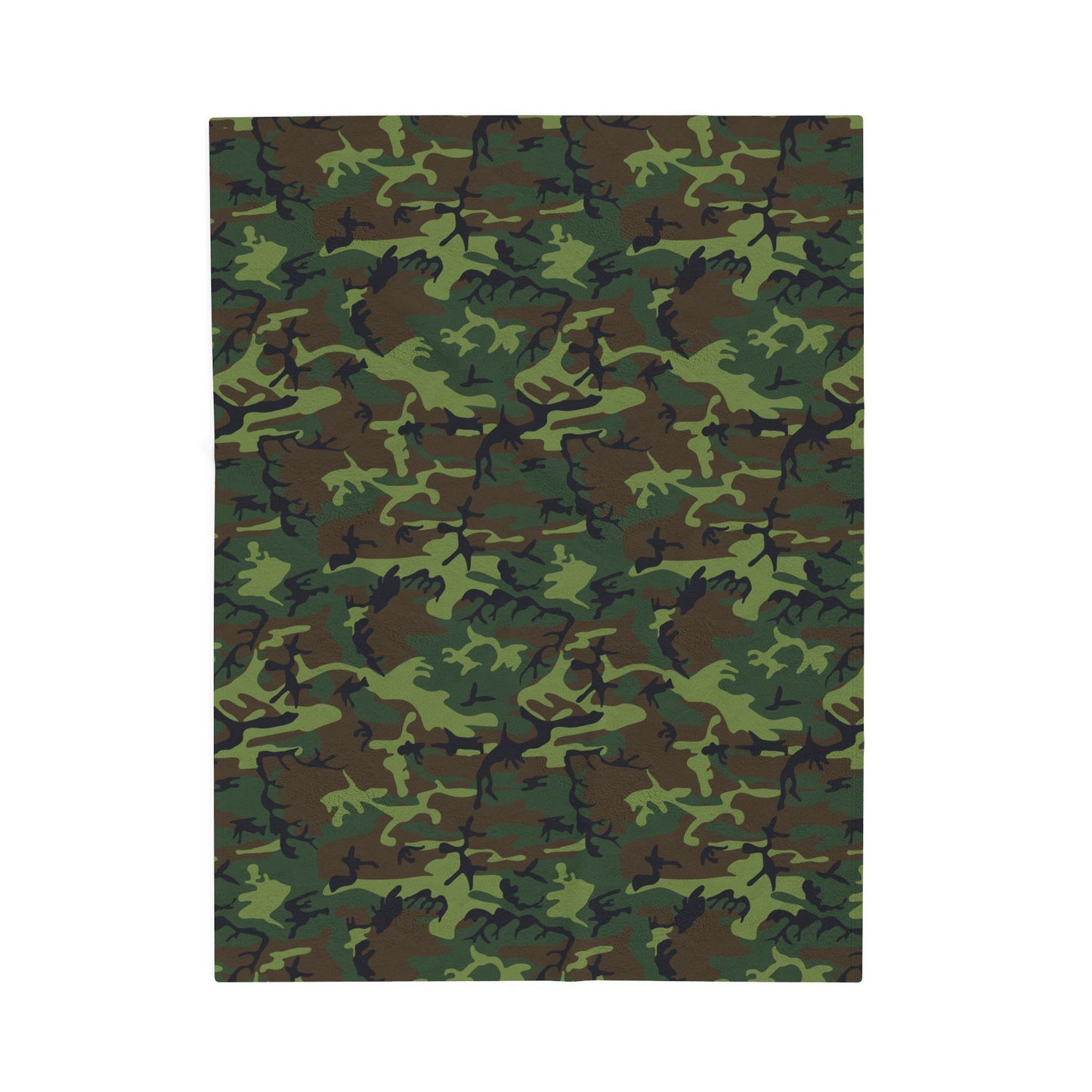 Cozy Camouflage Velveteen Plush Blanket | Soft Throw for Camping, Sofa, Home Decor, Gifts, Outdoor Events
