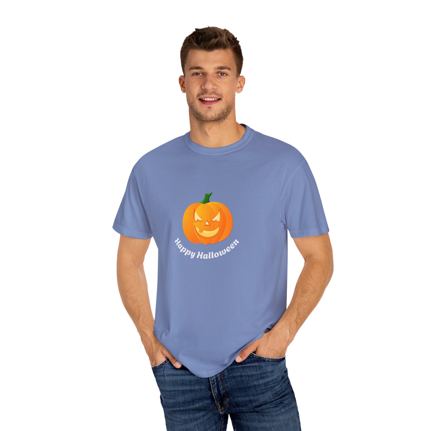 Halloween Pumpkin T-Shirt, Unisex Fall Shirt, Spooky Tee, Autumn Casual Wear, Trick or Treat Costume