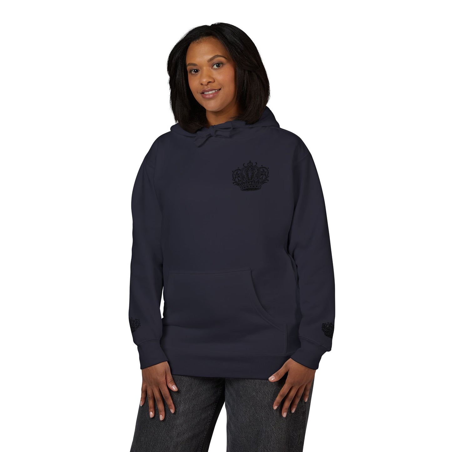 Crown Floral Unisex Fleece Hoodie | Cozy Streetwear, Perfect Gift for Him & Her, Autumn Fashion, Casual Wear, Trendy Outfit
