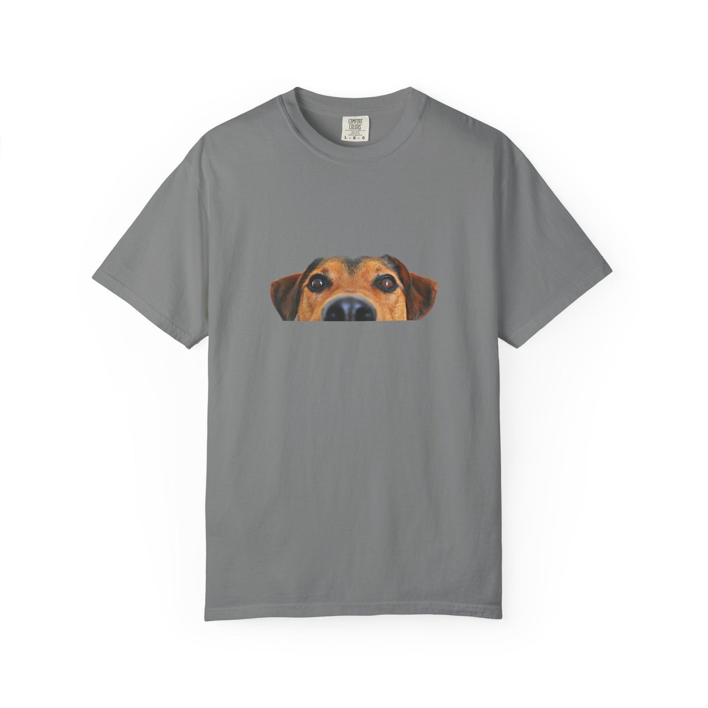 Cute Dog Face Unisex Garment-Dyed T-shirt, Pet Lover Tee, Animal Community Shirt, Birthday Gift, Casual Wear, Dog Lover's Merch