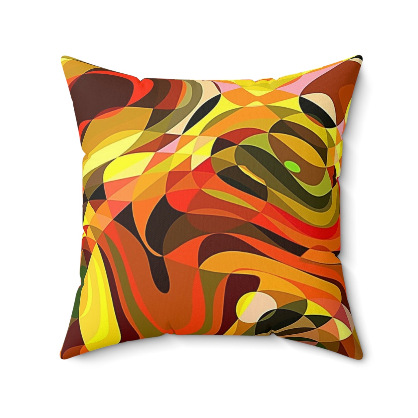 Bohemian Abstract Pillow, Decorative Throw Cushion for Home Decor, Modern Cozy Accent for Living Room, Gift