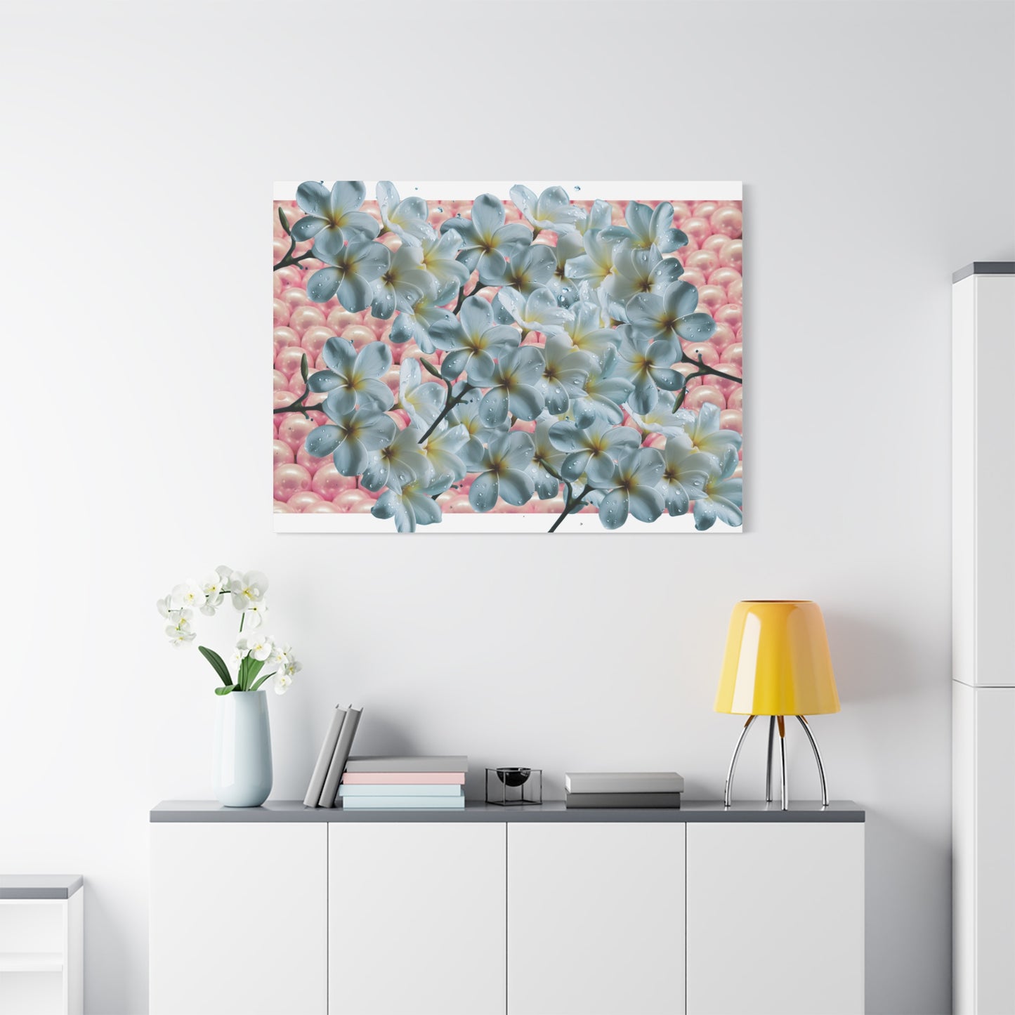 Floral Canvas Art Print - Elegant Home Decor, Botanical Wall Art, Gift for Her, Mother's Day Decoration, Vibrant Flower Artwork
