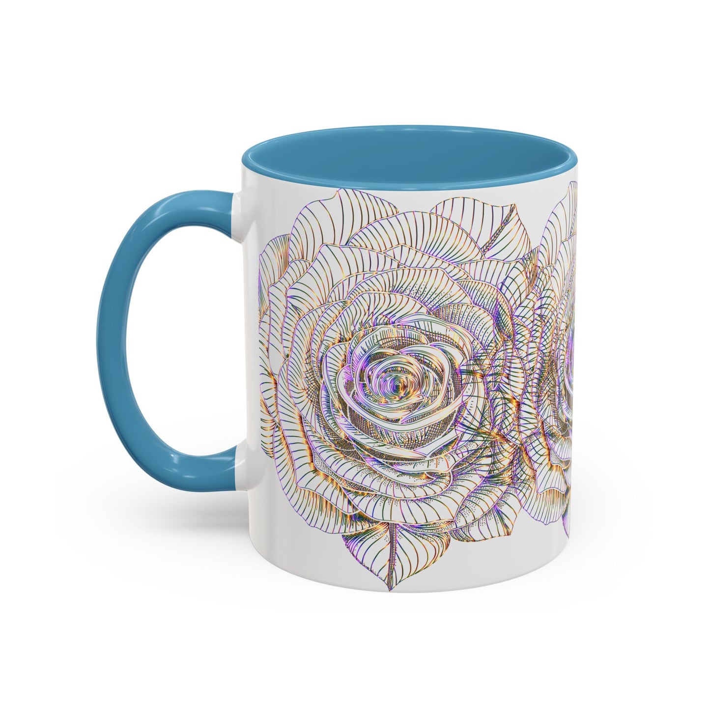 Holographic Floral Coffee Mug - Perfect Gift for Plant Lovers, Home Decor, Tea & Coffee Lovers, Mother's Day, Birthdays