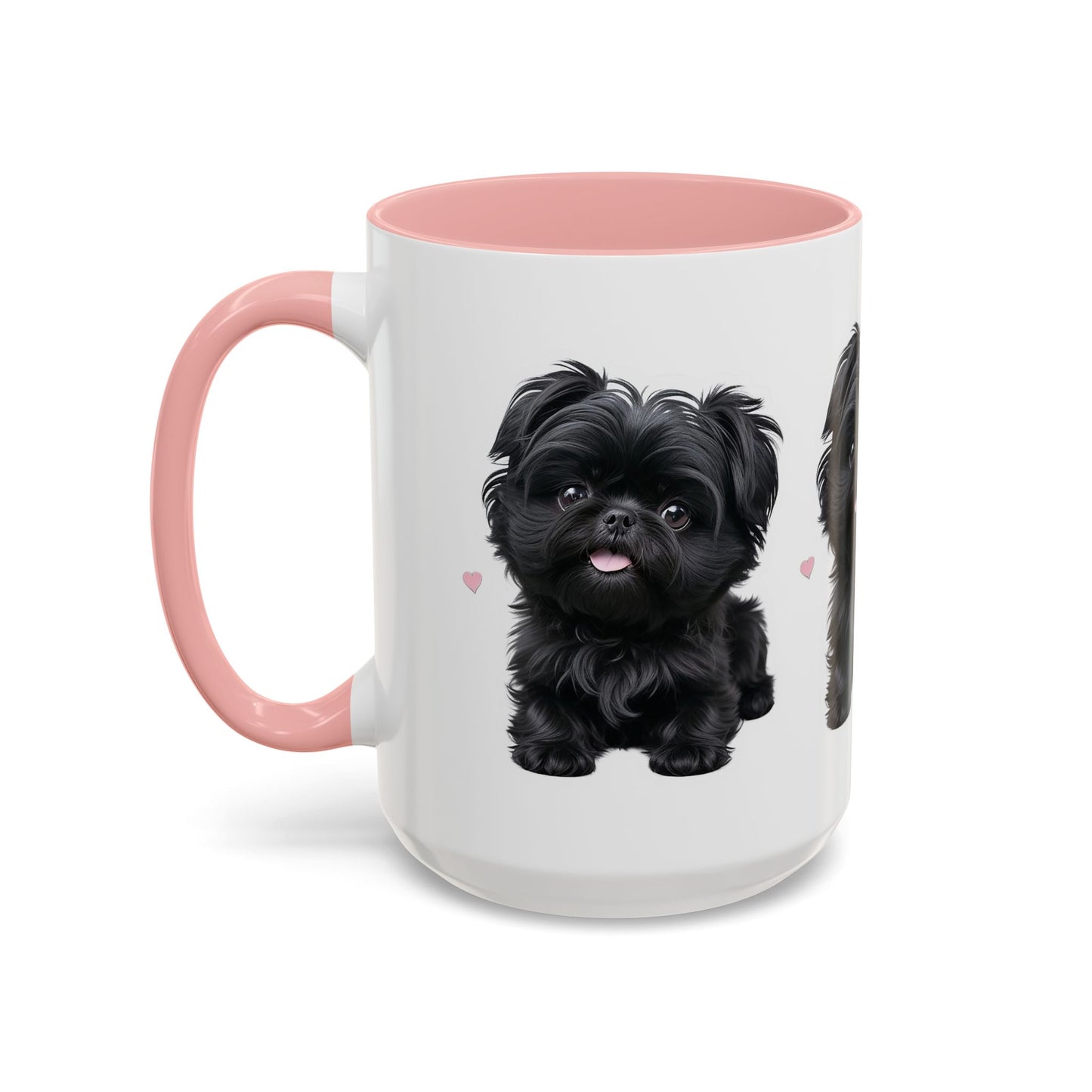 Cute Pug Accent Coffee Mug, Pet Lover Gift, Coffee Cup, Dog Mom Mug, Black Dog Ceramic Mug